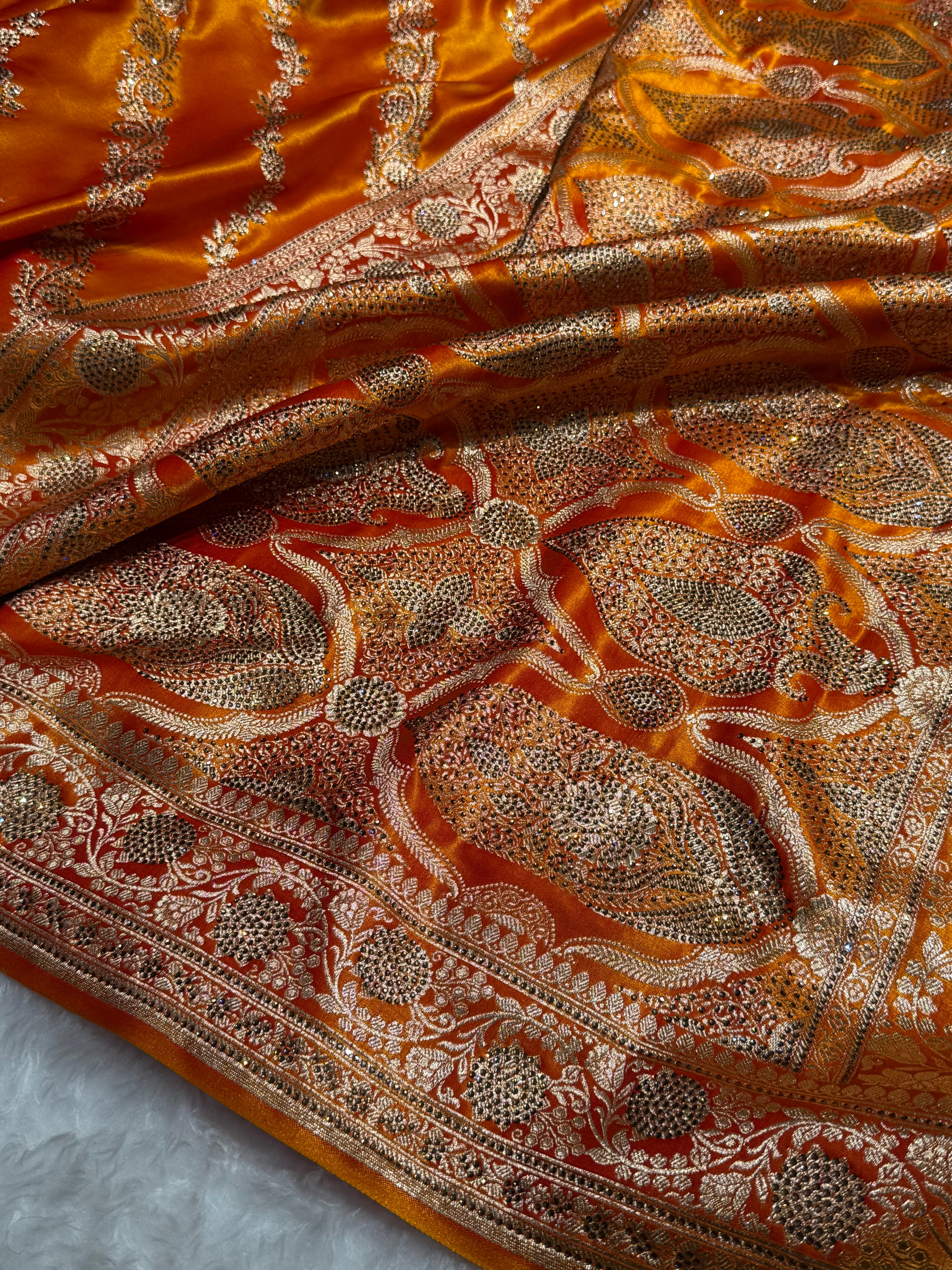 Bridal Gold Cross with Swarovski Stone Work BSS-10