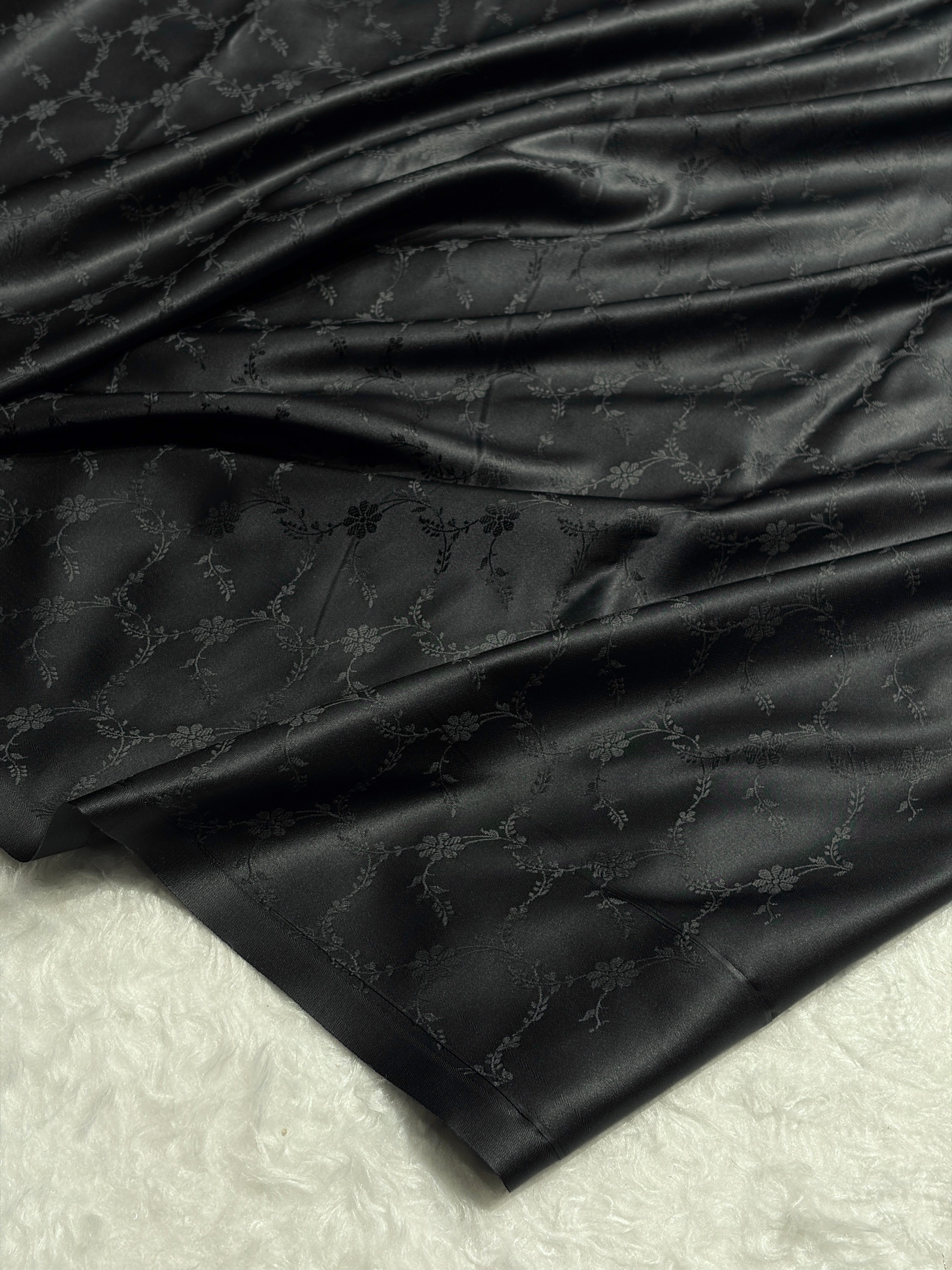 Black Shades Banarasi Booti Pattern Mashru Silk Saree MSM-136