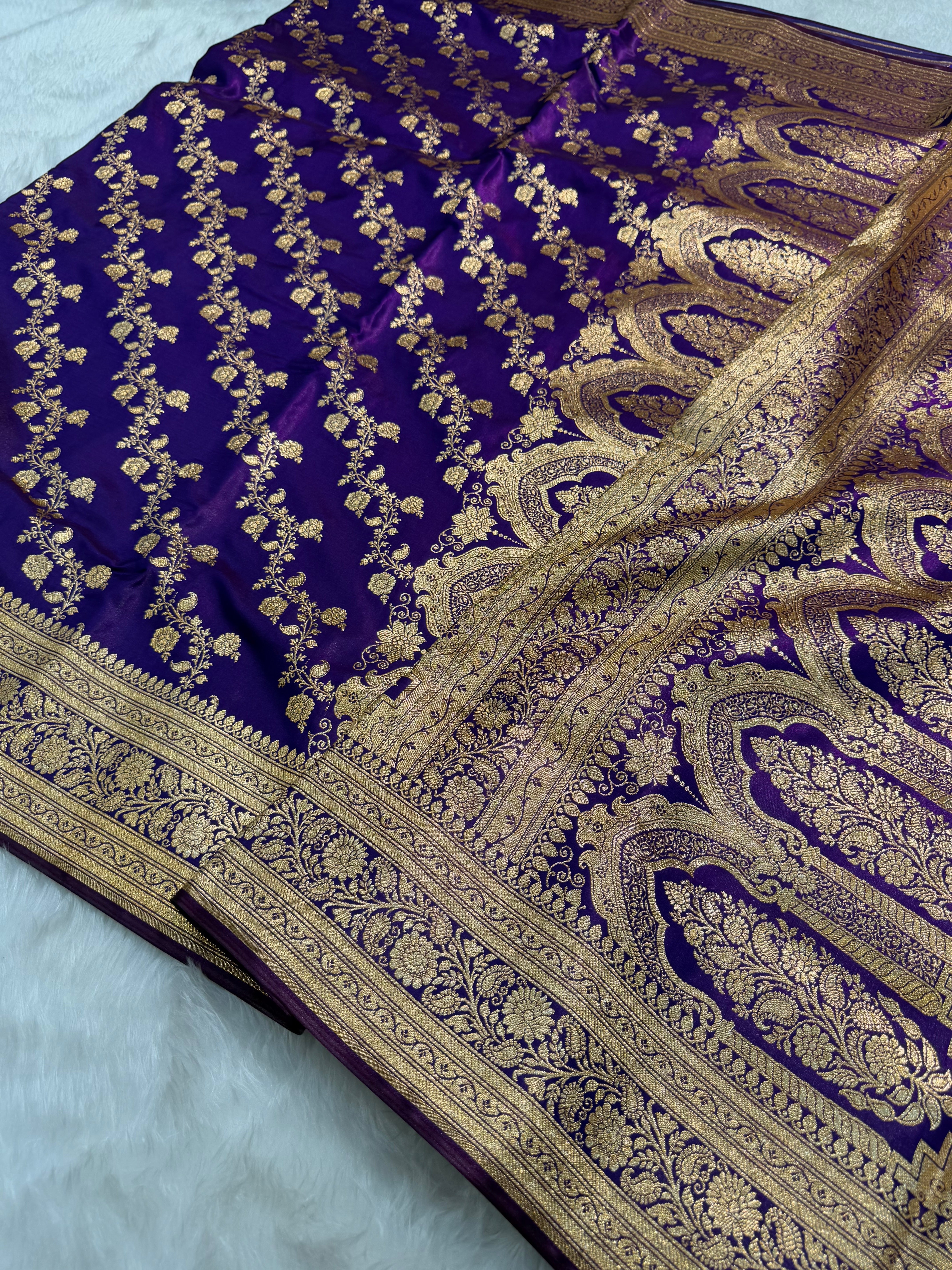 Ultra Light Weight Satin Silk Cross in PURPLE Shades SS11