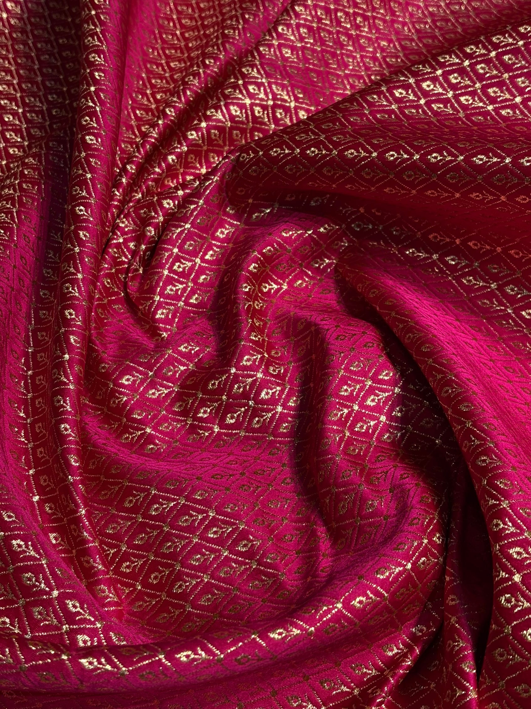 Rani Jaal Satin Katan Silk Saree SK21