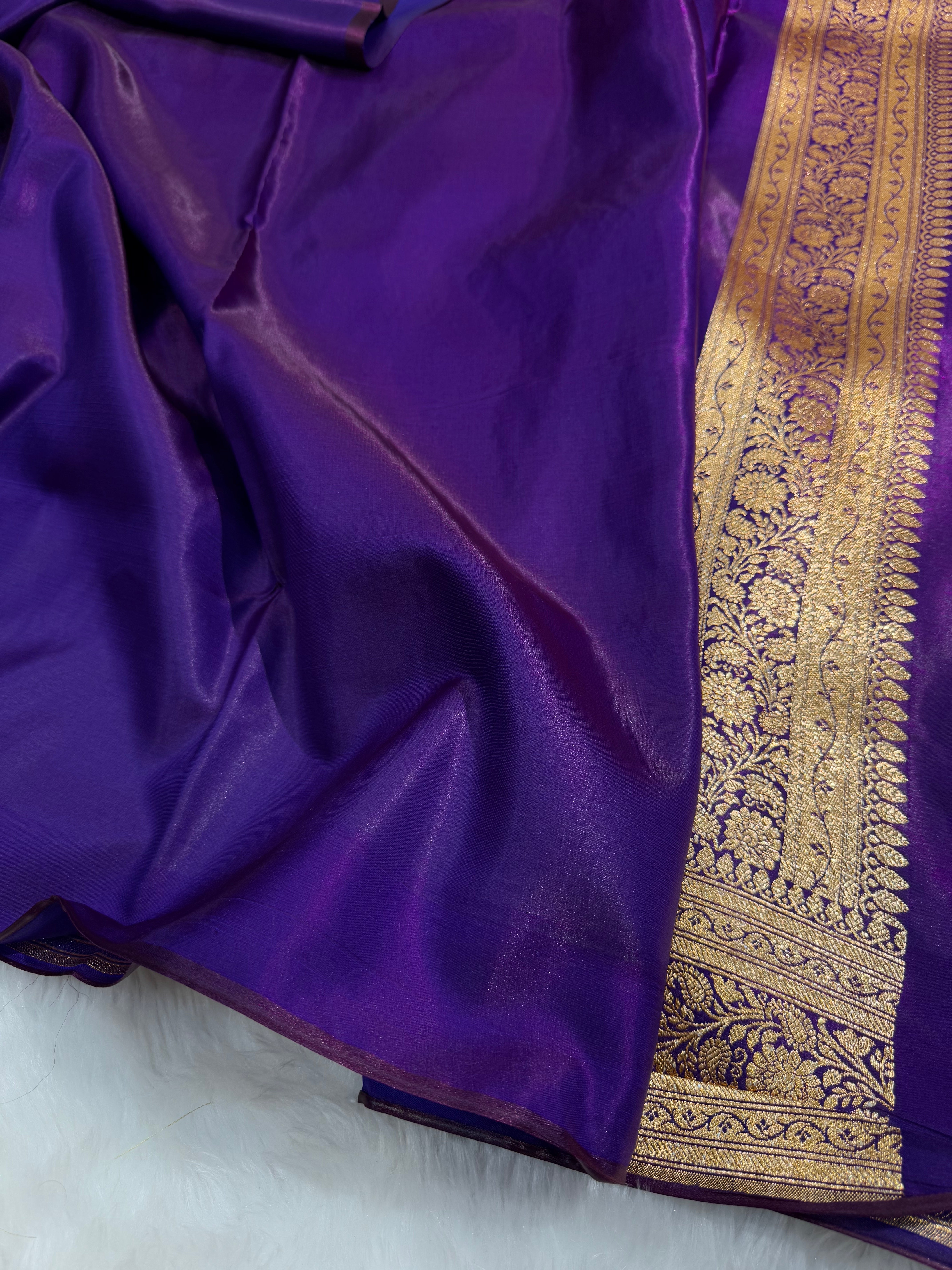 Ultra Light Weight Satin Silk Cross in PURPLE Shades SS11