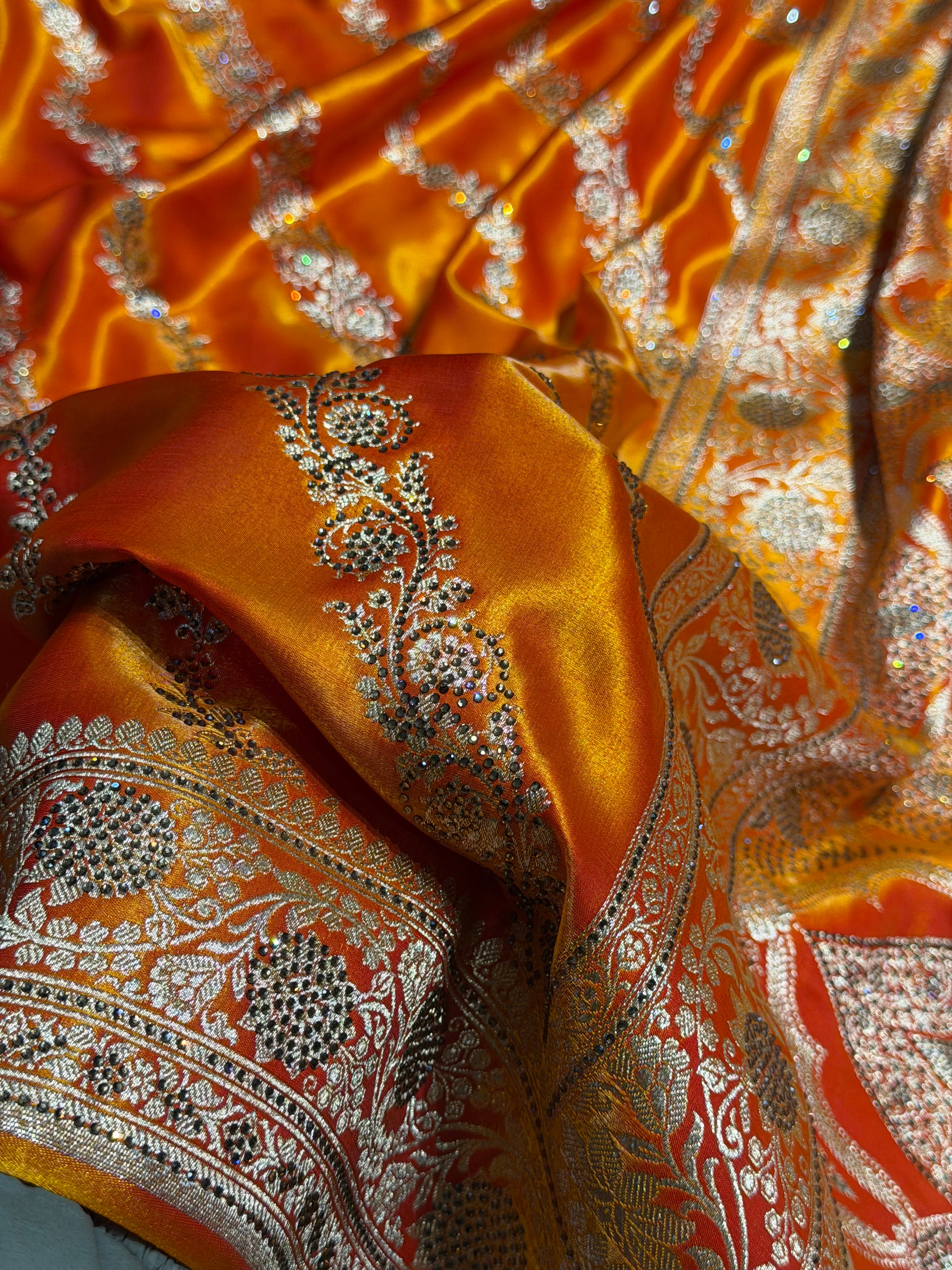 Bridal Gold Cross with Swarovski Stone Work BSS10