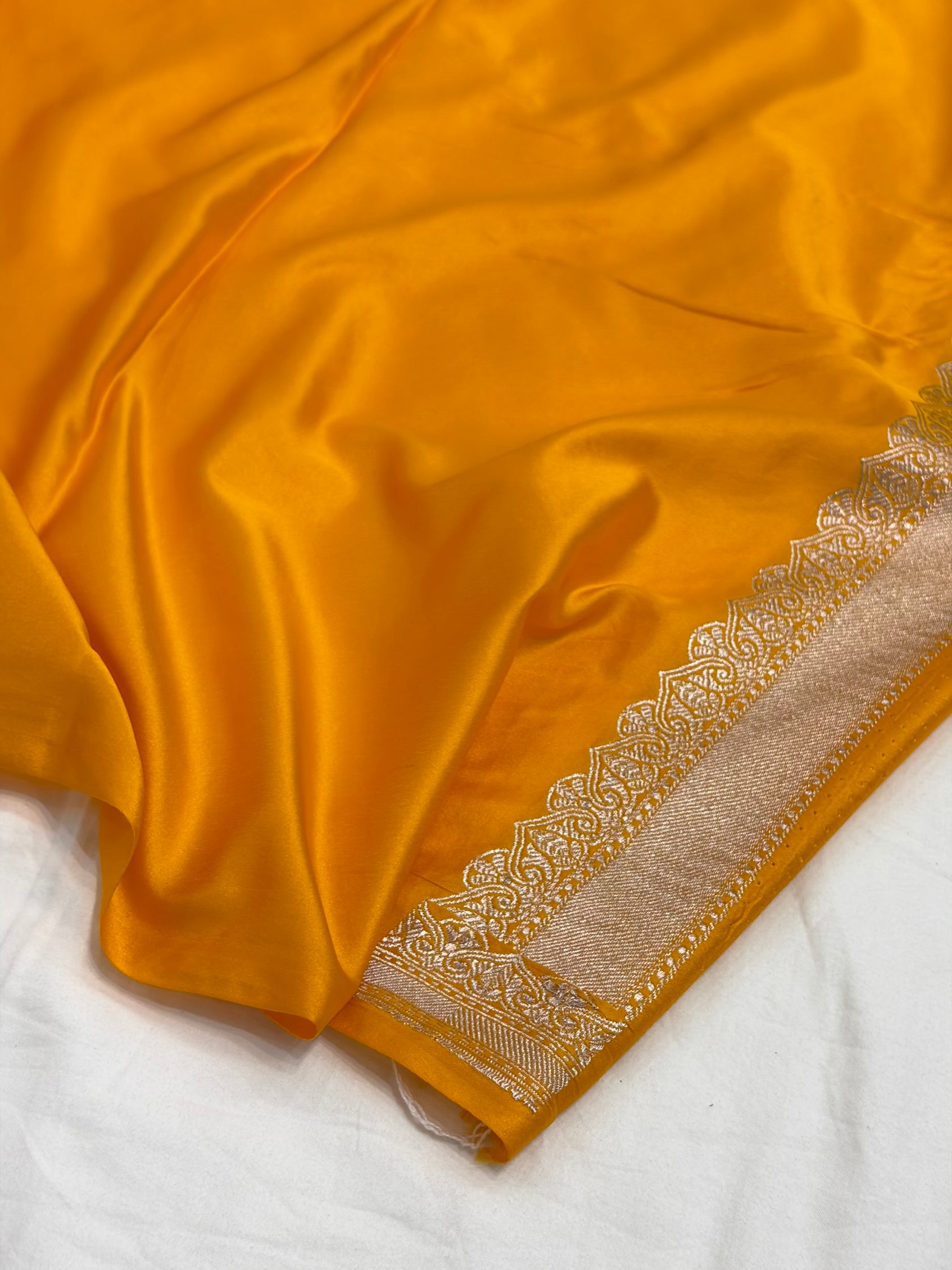 Mustard Shade With Booti Pattern Mashru Silk Saree