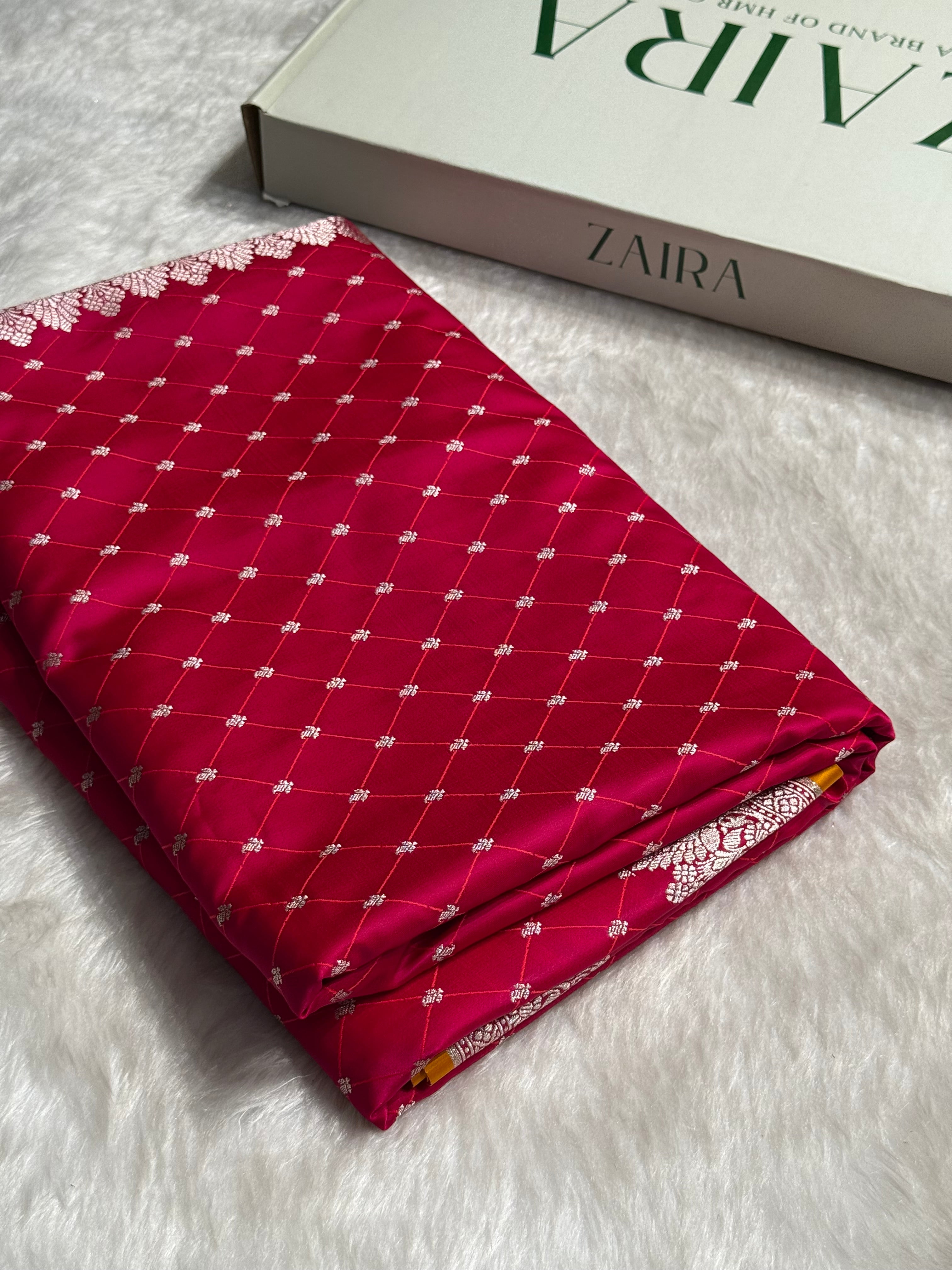 Ruby Pink Shades Tanchoi Motif Mashru Silk Saree MST-09
