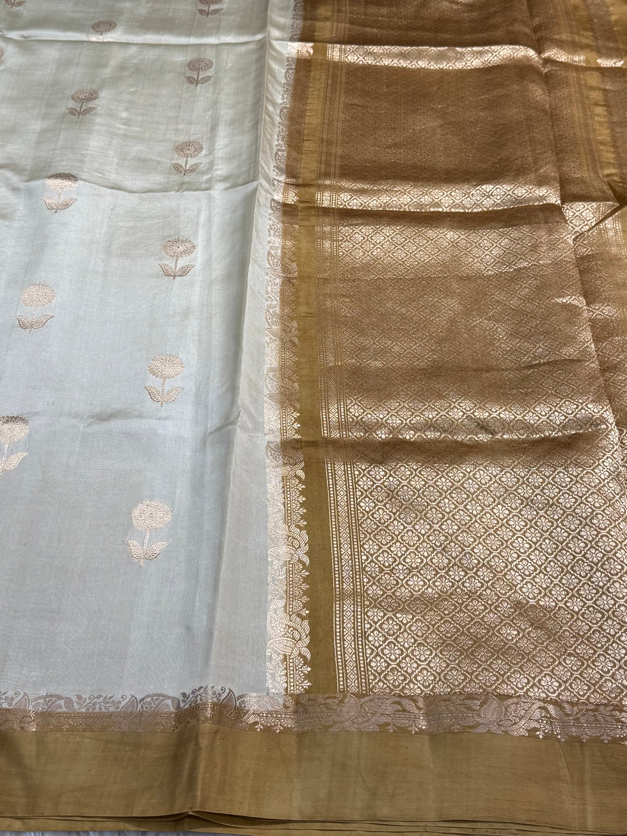 Tussar Brown Handwoven Paper Mango Silk