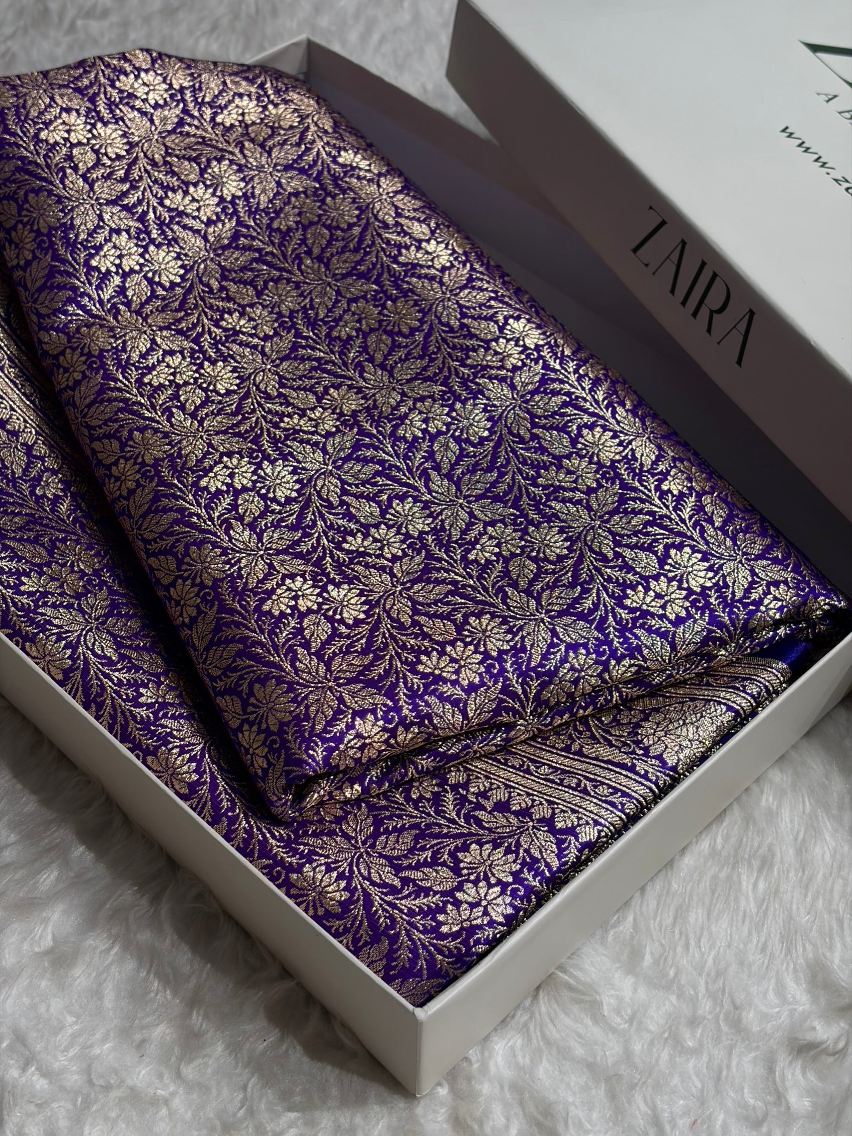 Purple Shades Brocket Satin Silk Saree Banarasi Saree Shades SS30