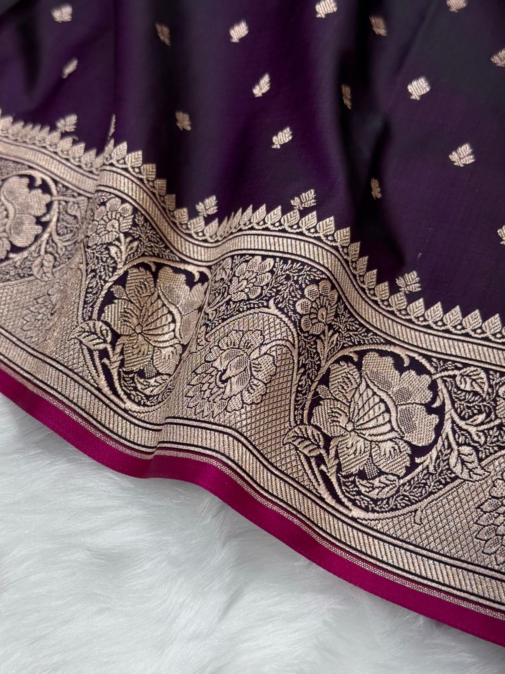 Wine shades Mashru Silk Saree for Festive Season MSM 25