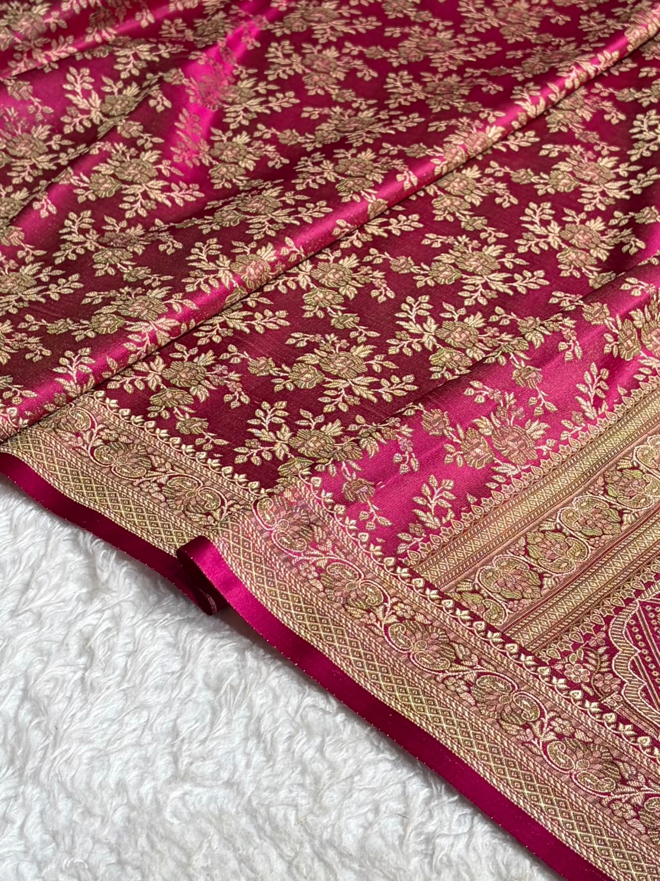 Rani Jamawar Tanchoi Jaal Katan Silk Saree SKTM-20