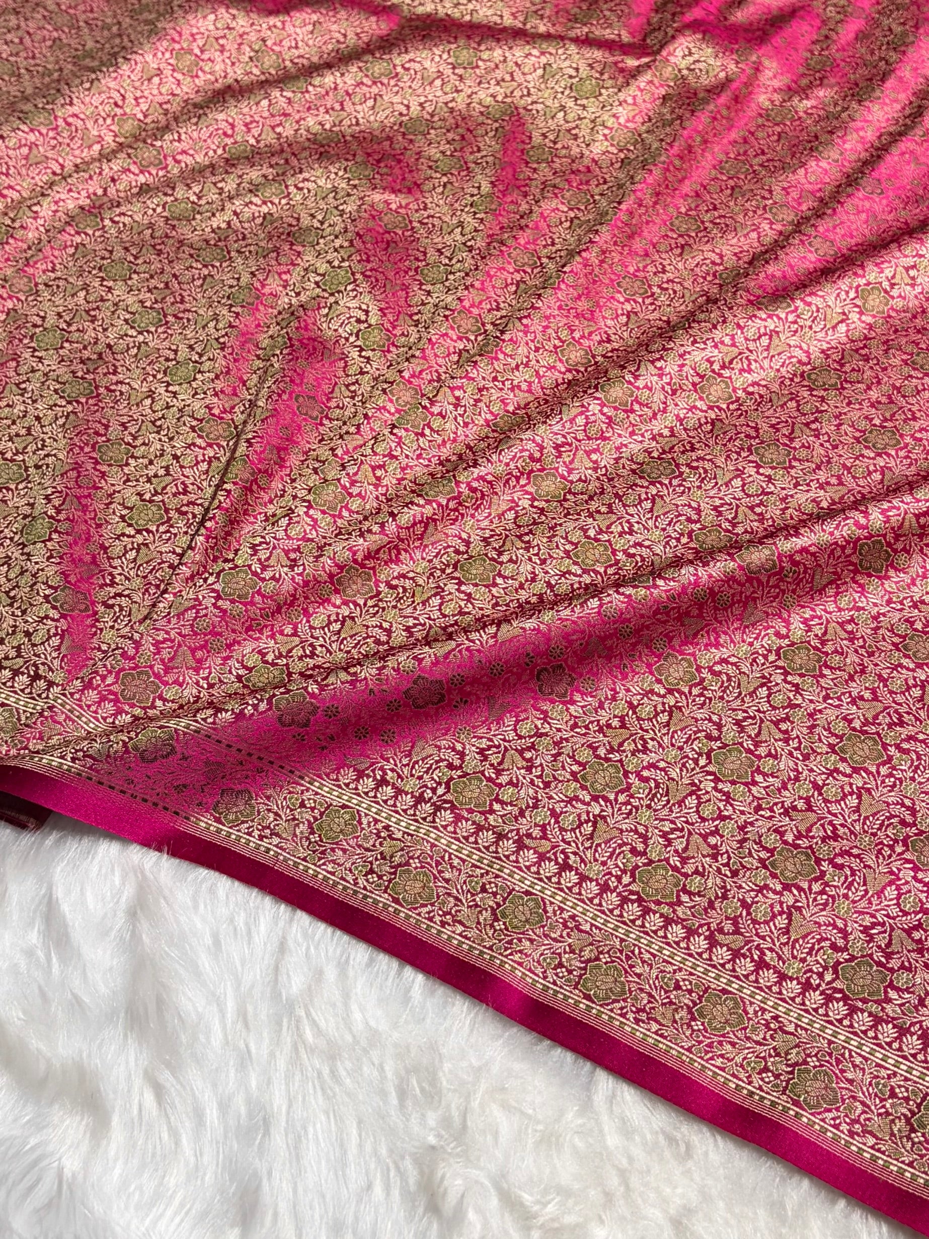 Rani Jamawar Tanchoi Katan Silk Saree SKTM-14