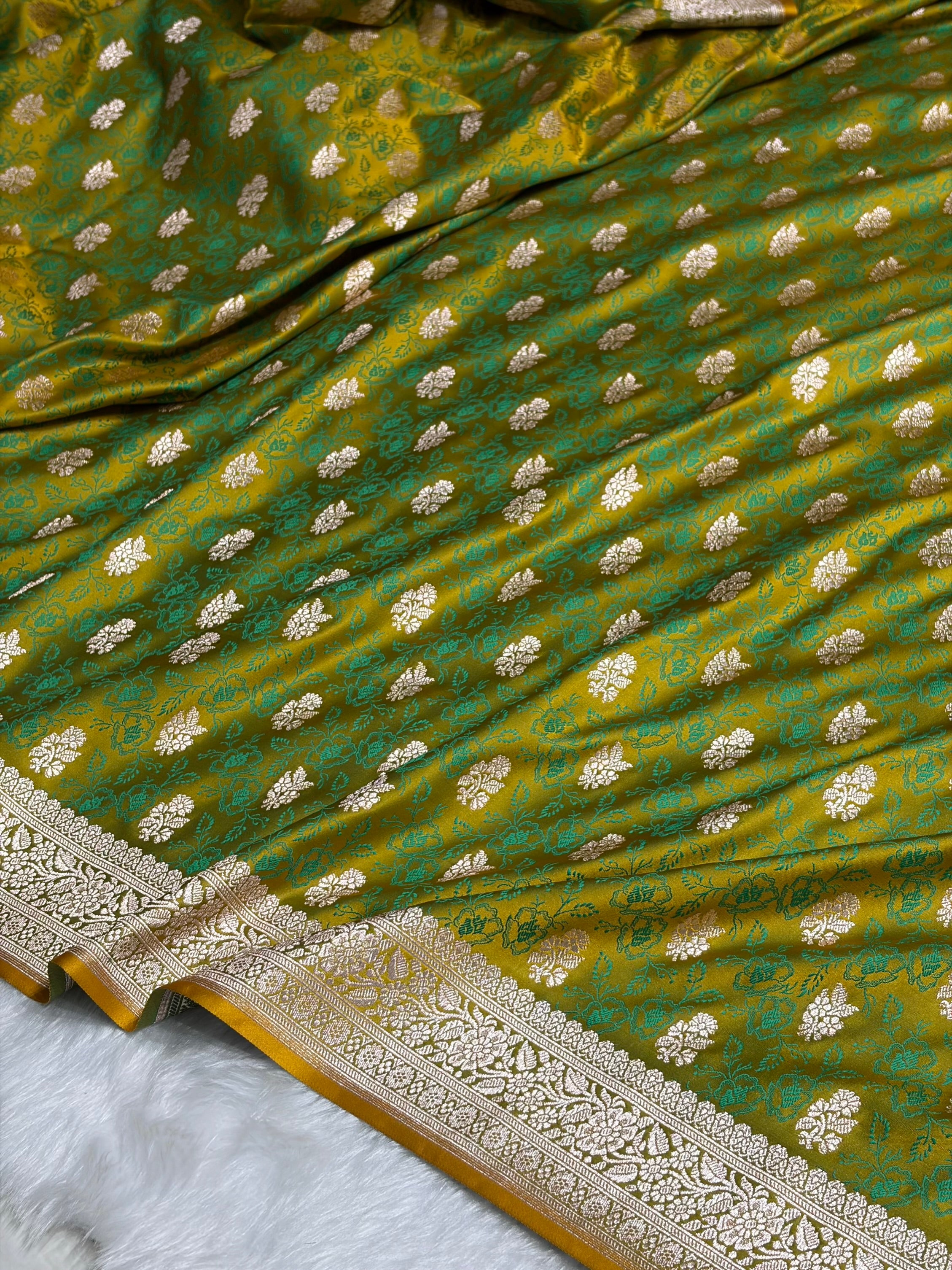Liril Mahendi Shades Tanchoi Motif Mashru Silk Saree MST-10