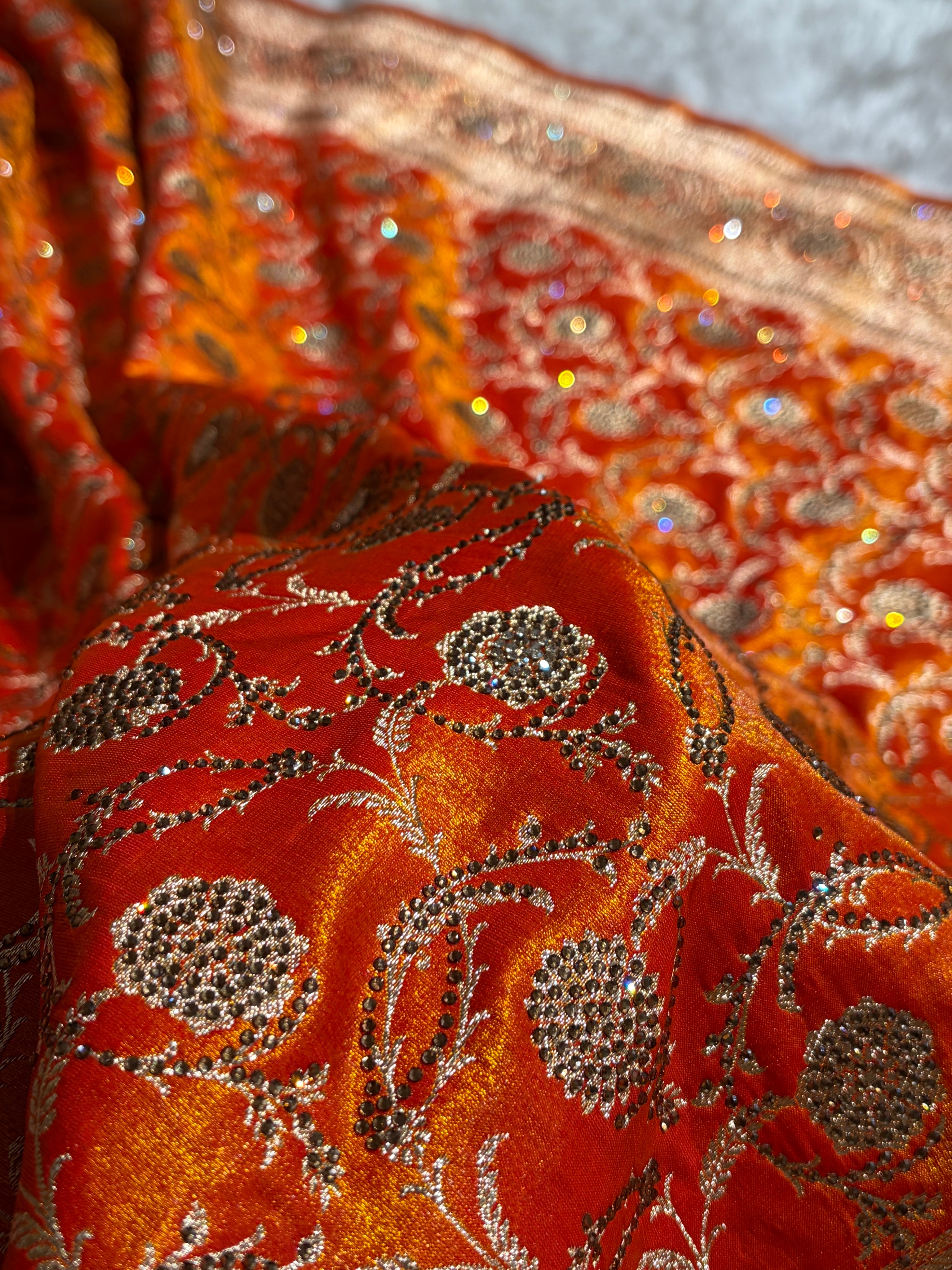 Bridal Gold Jaal with Swarovski Stone BSS13 (E)