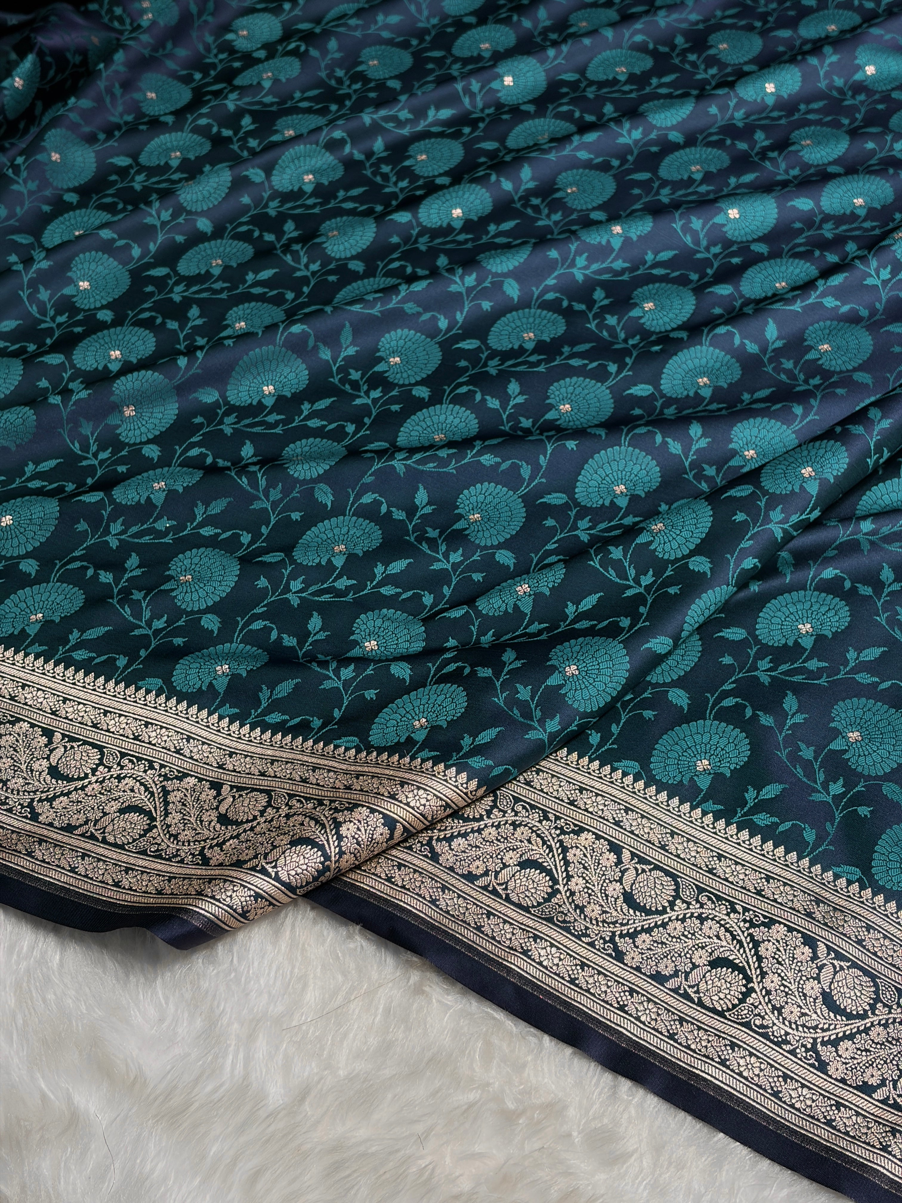 Rama Shades Tanchoi Motif Mashru Silk Saree MST-11