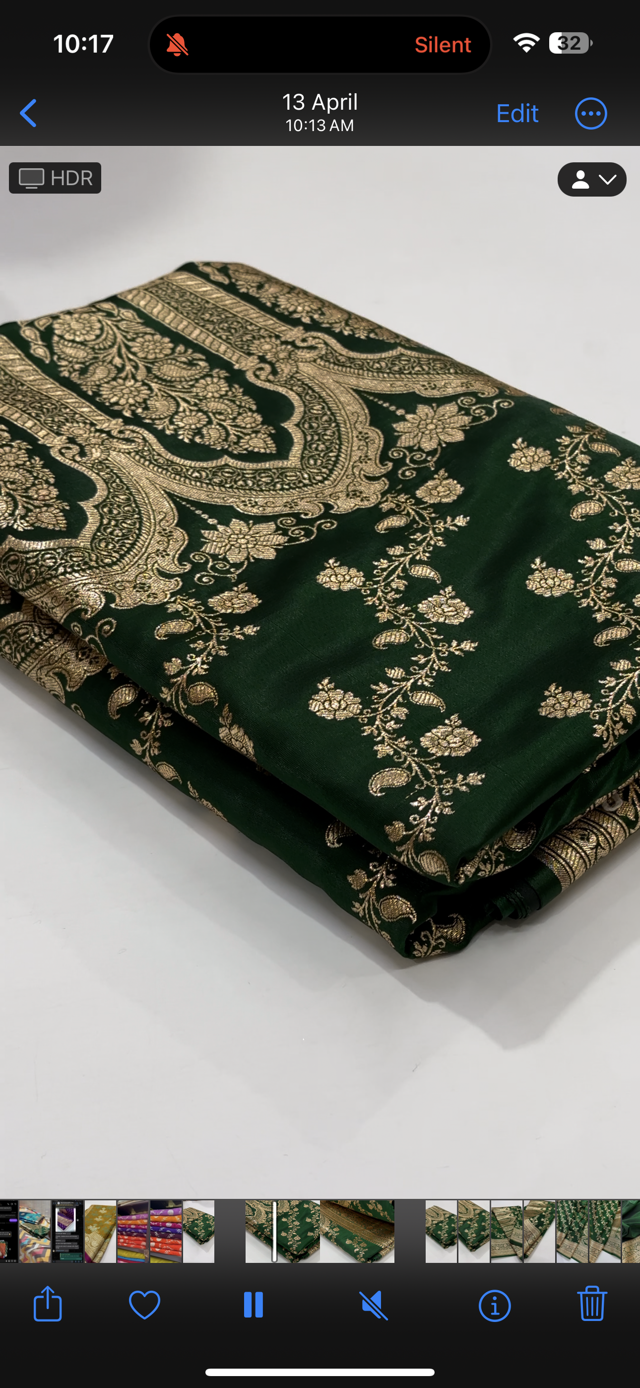 Banarasi Pattern Bottle Green Cross Satin Silk Saree SS11