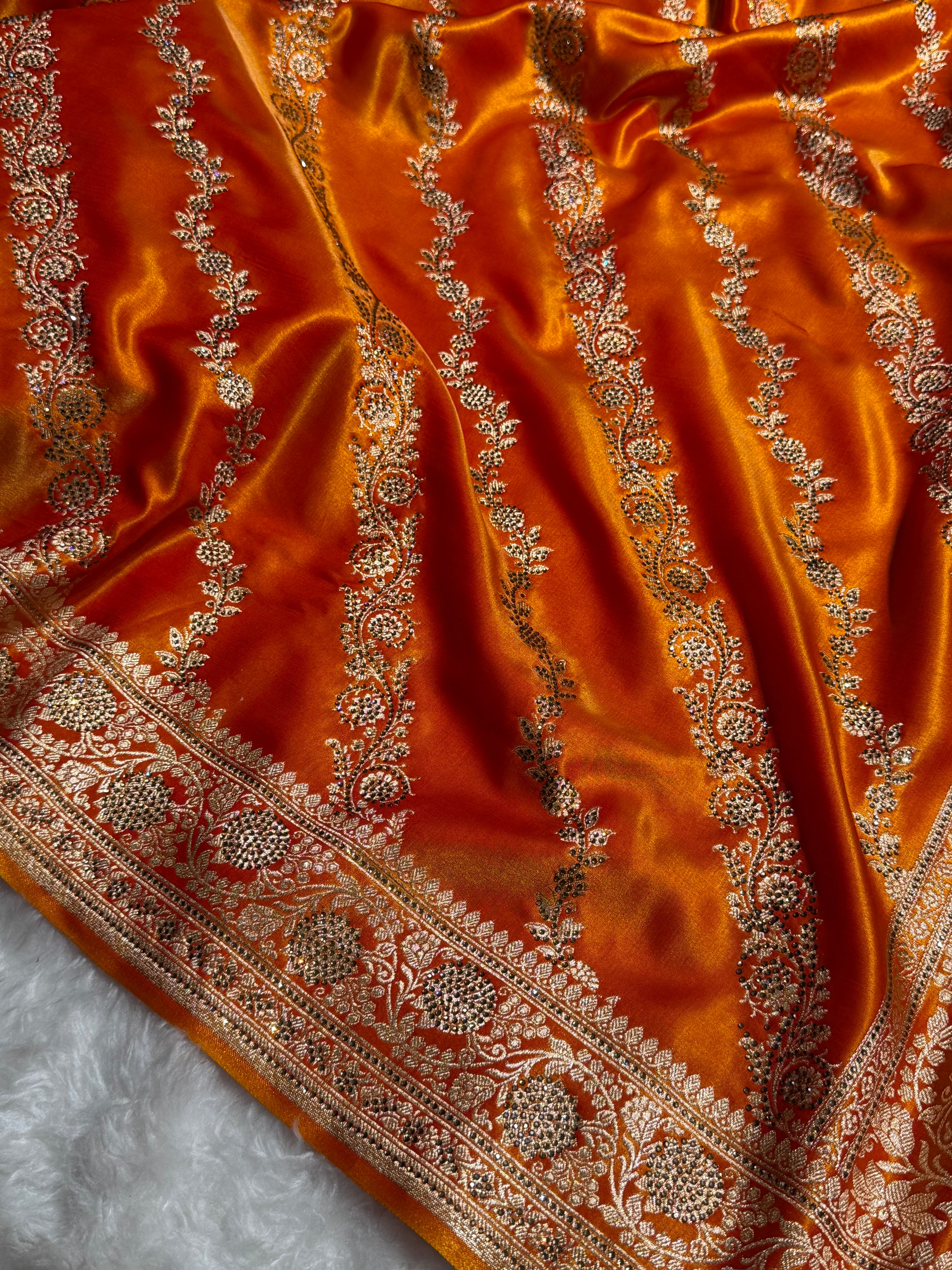 Bridal Gold Cross with Swarovski Stone Work BSS-10