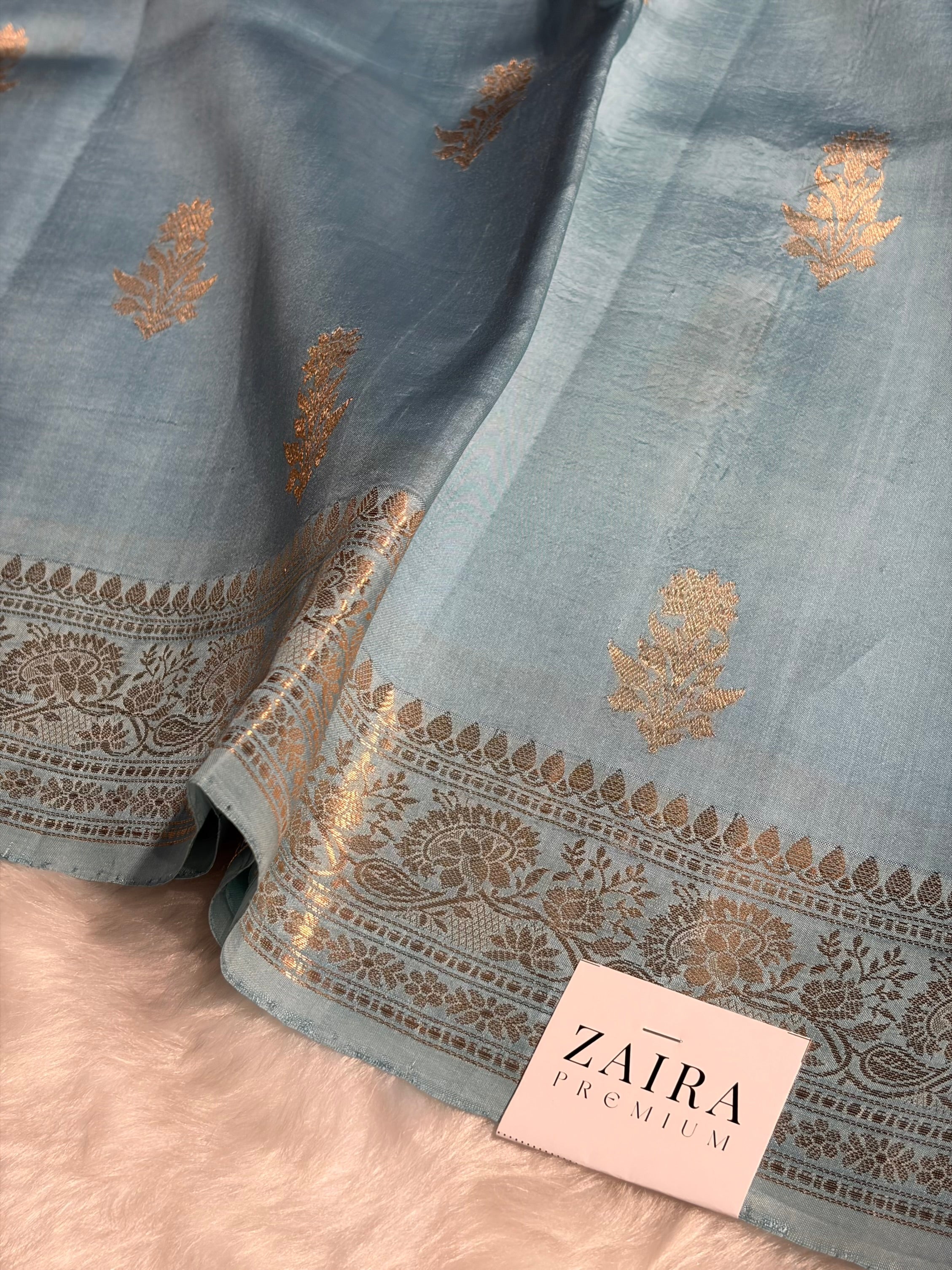 Lavender Shades Handwoven Pure Raw Mango Silk RM-46