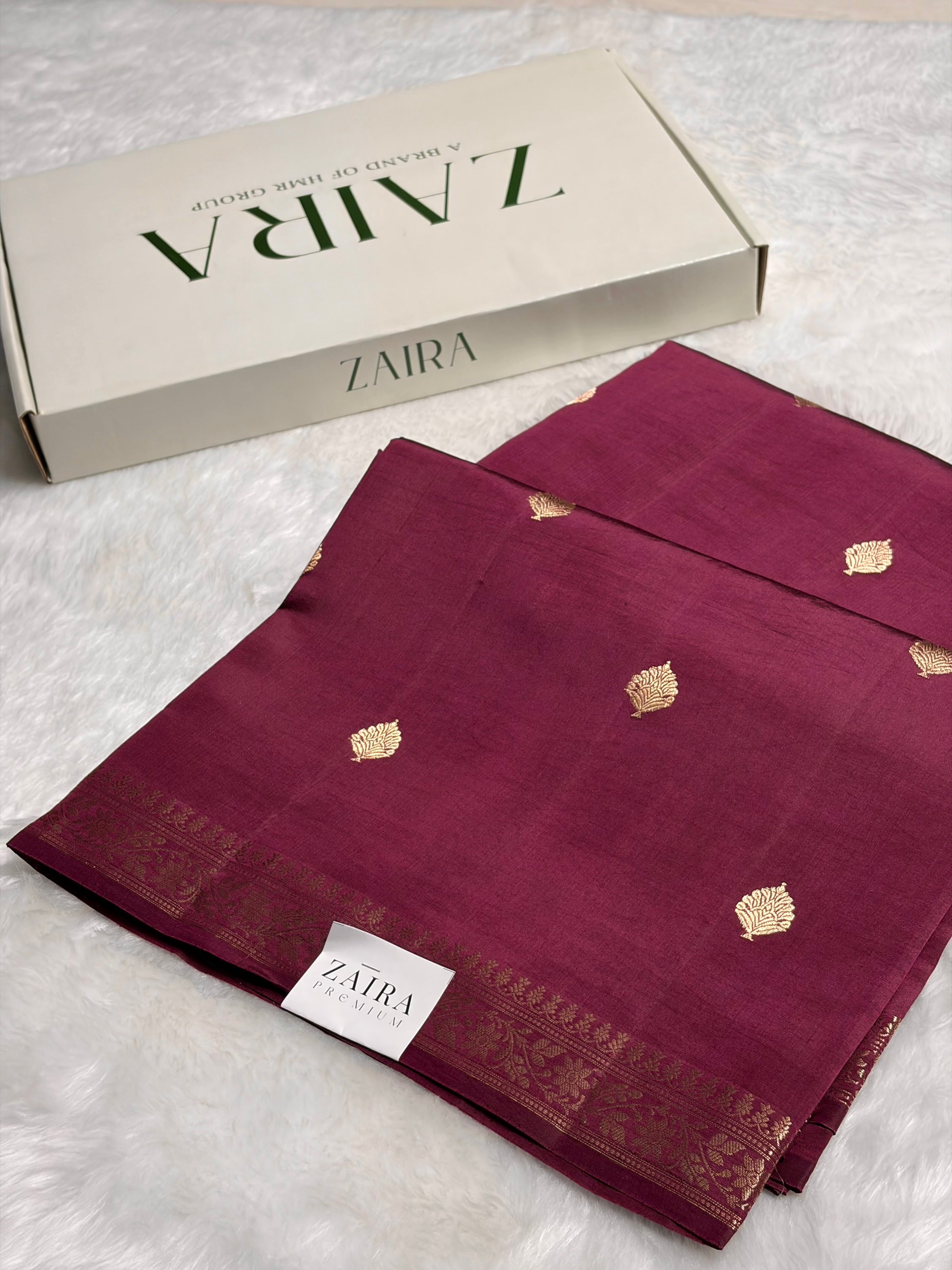 Wine Shade Handwoven Pure Katan Raw Mango Silk RM-06