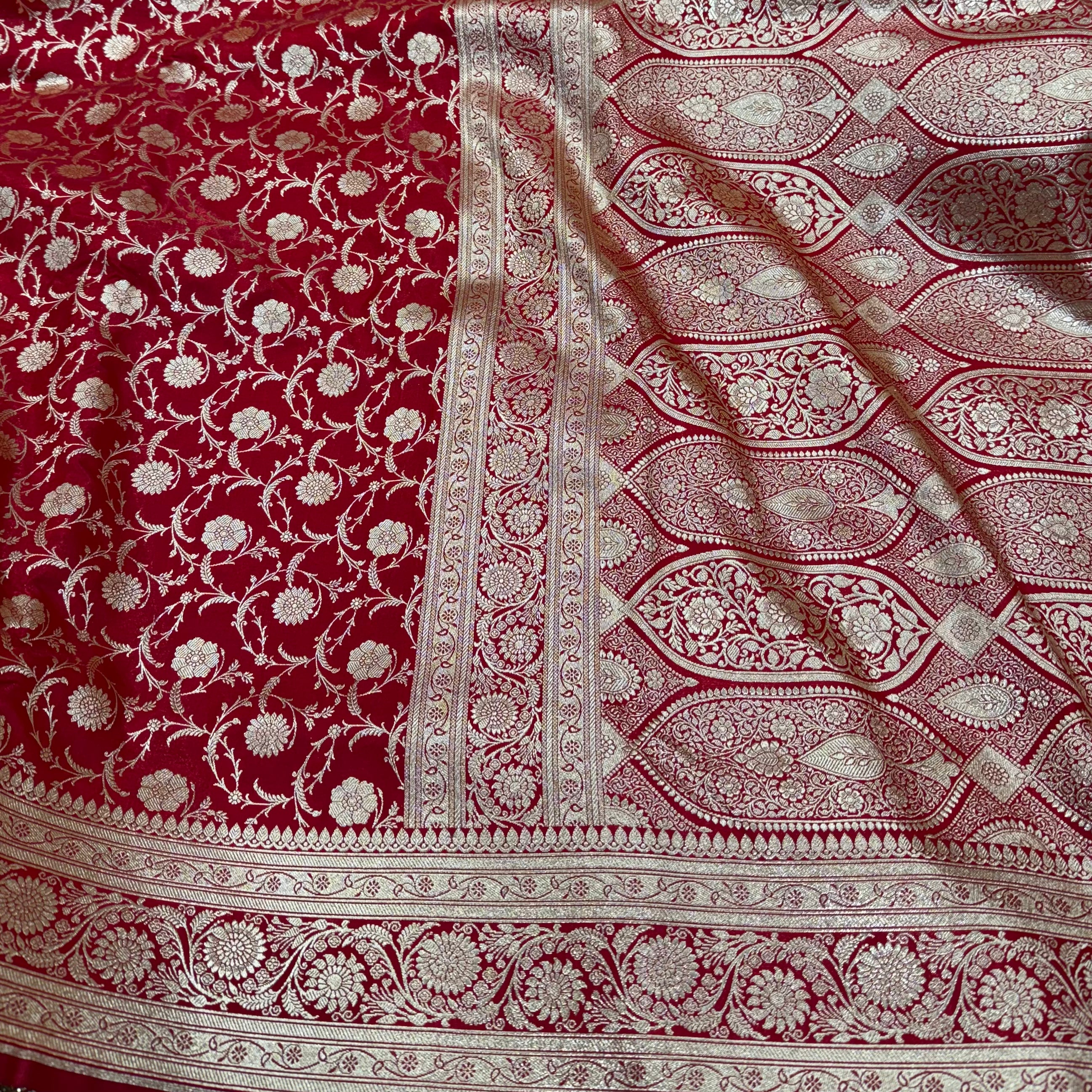 Light Wight Red Satin Silk inJaal
