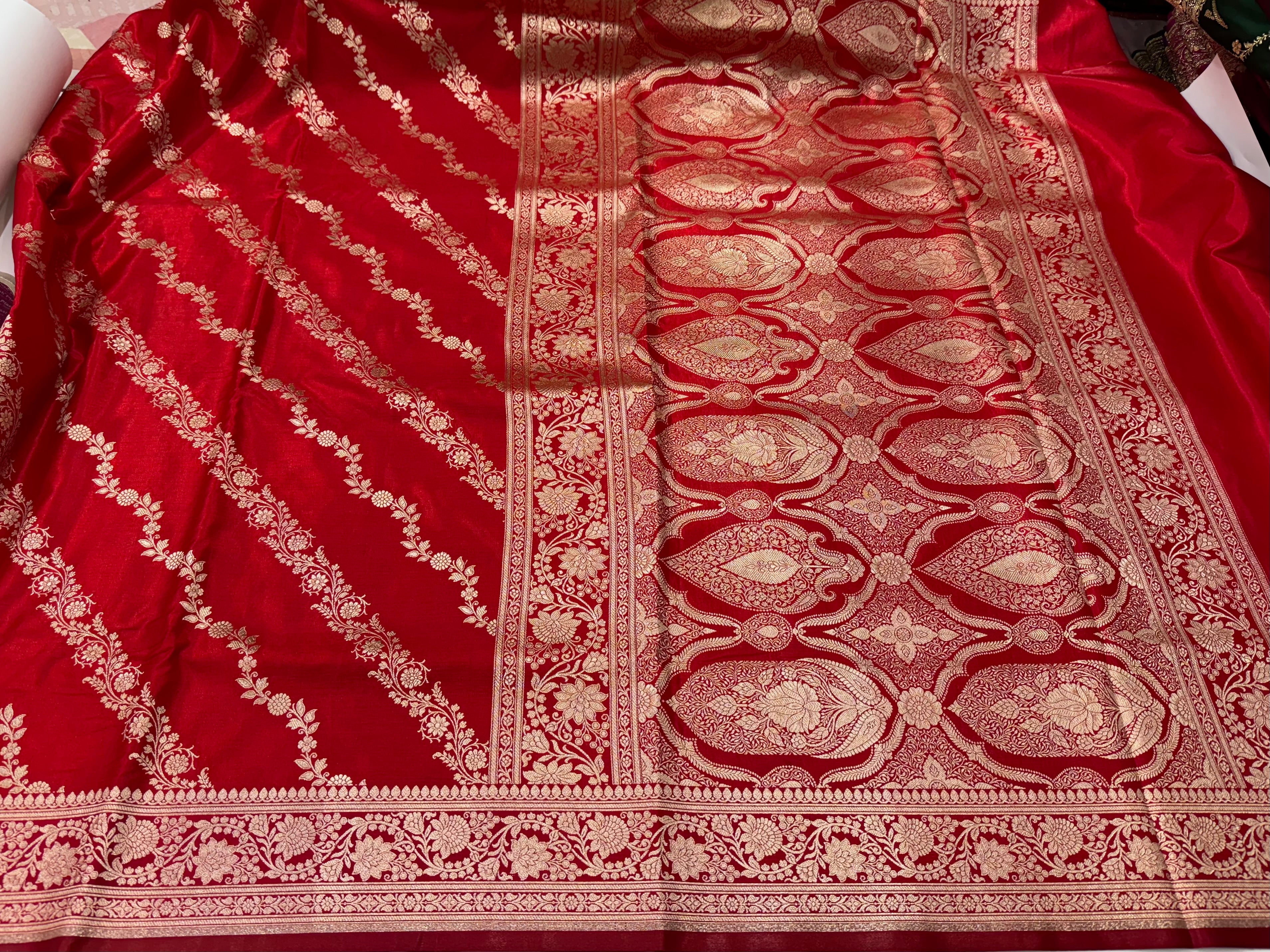 Ultra Light Weight Satin Silk Red Cross SS10