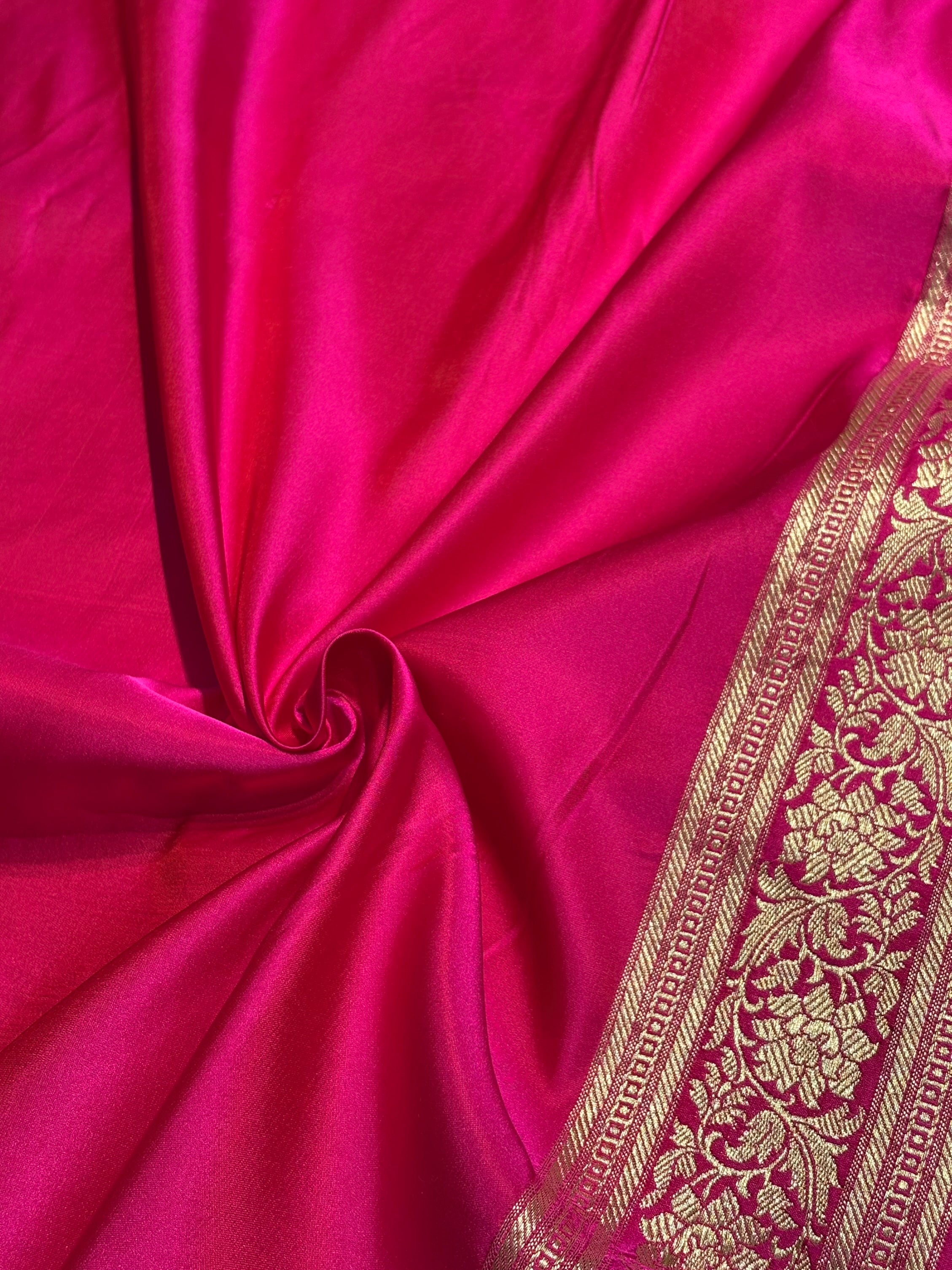 Rani Shades Satin Katan Silk Saree SK63