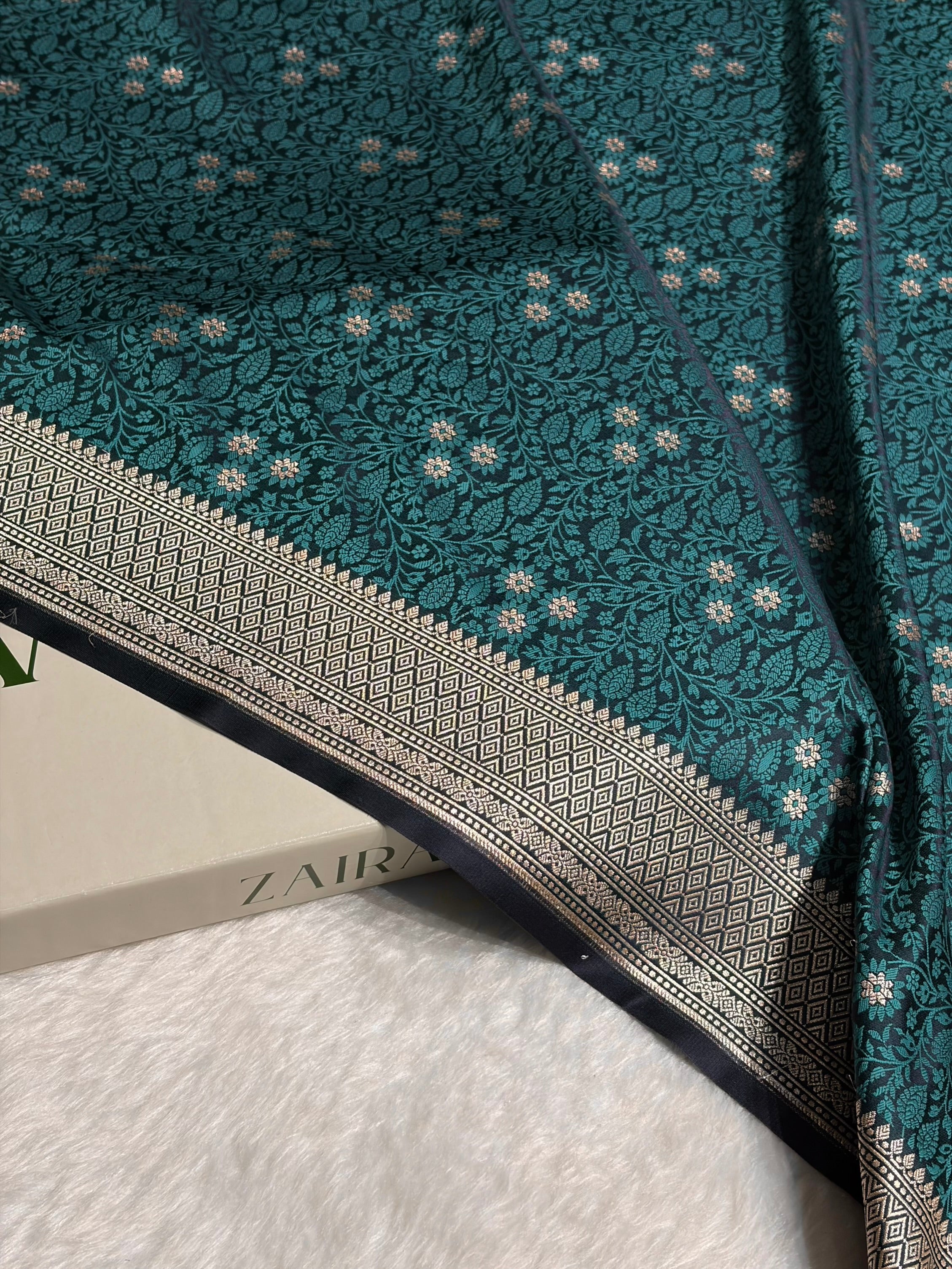 Rama Shades Tanchoi Motif Mashru Silk Saree MST-12