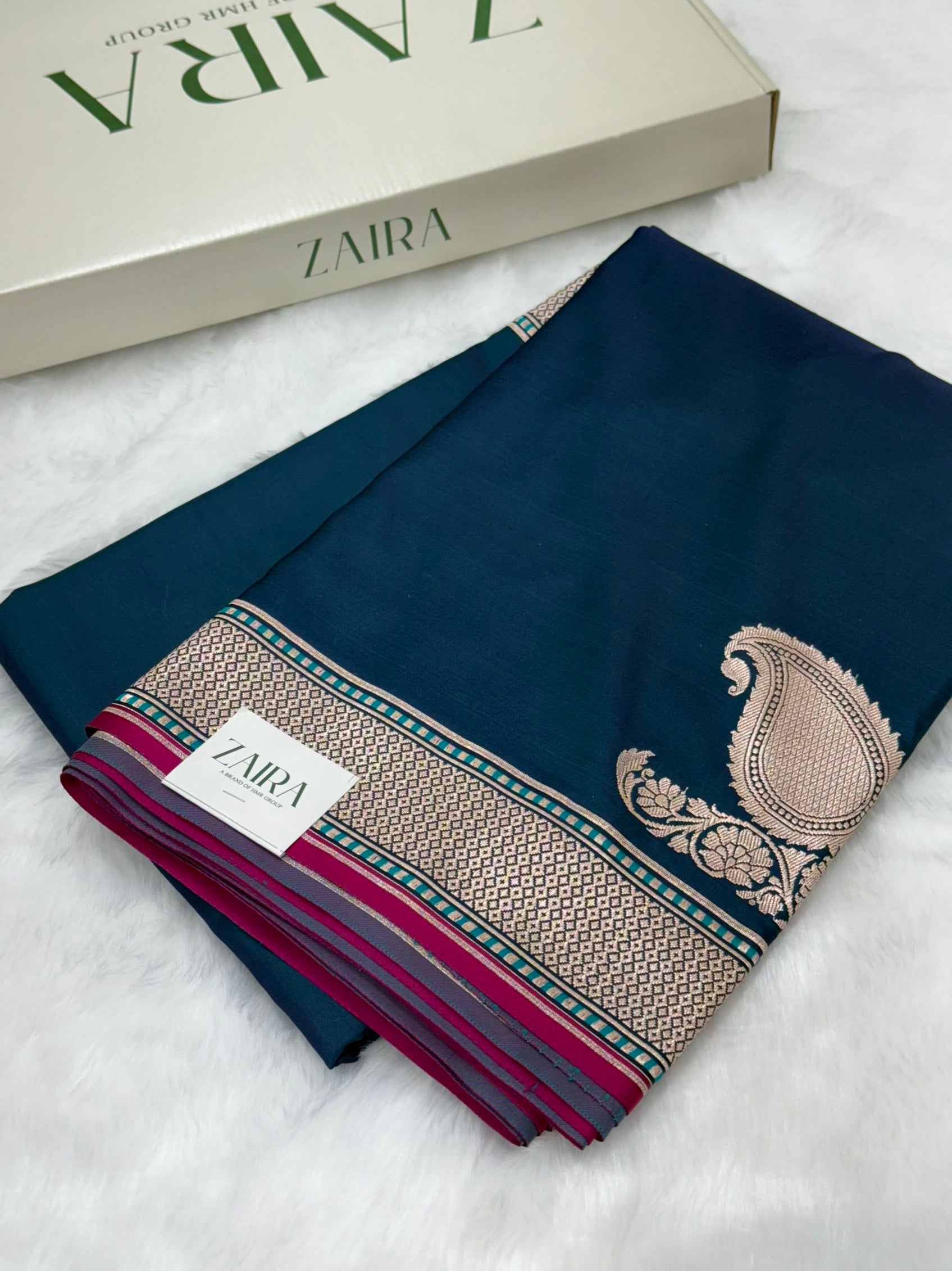 Plain Mashru with German Blue Shades MSM 51