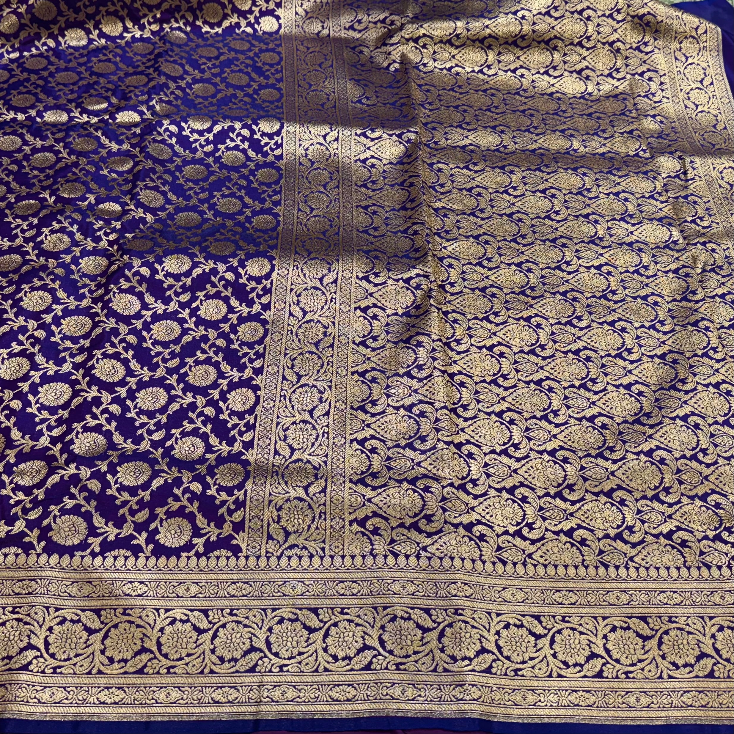 Satin Silk Jaal in Purple Shades SS21