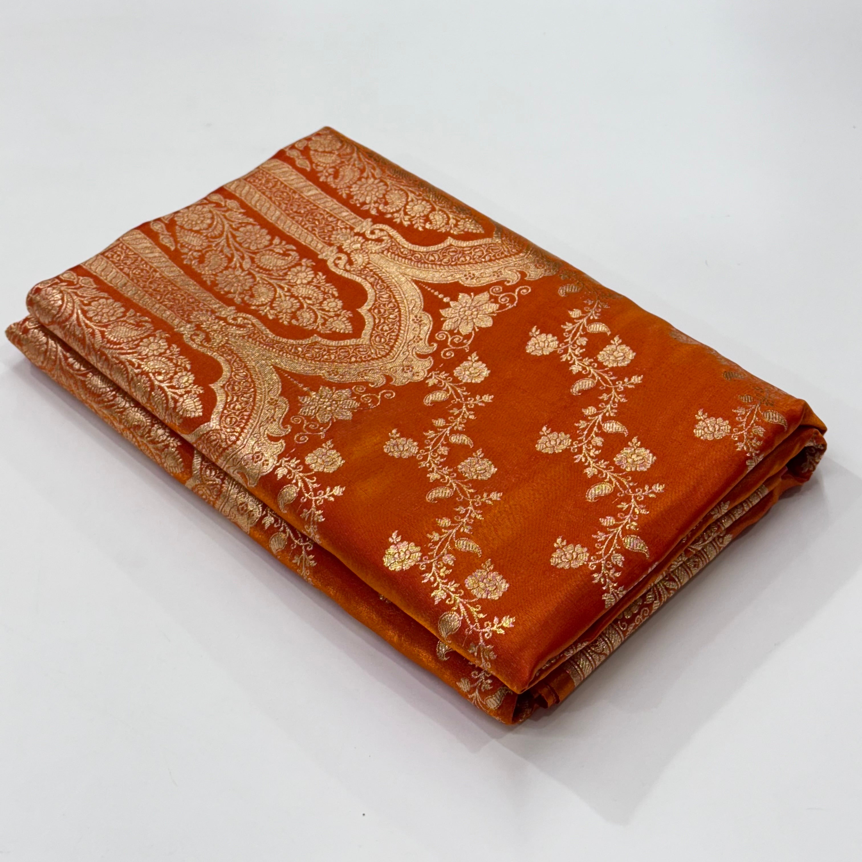 Ultra Light Weight Satin Silk in Gold Shades