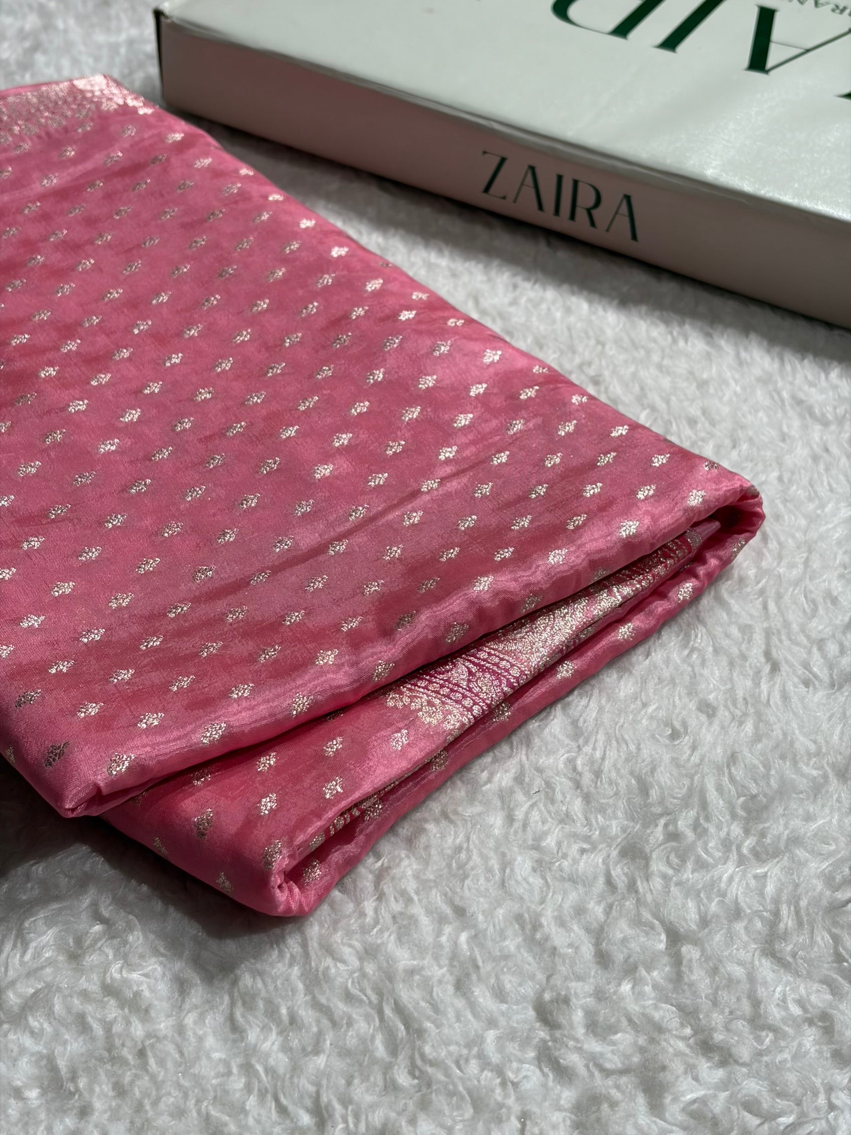 Pink Shades With Contrast Border Crepe Silky Katan Banarasi Saree CSK-05