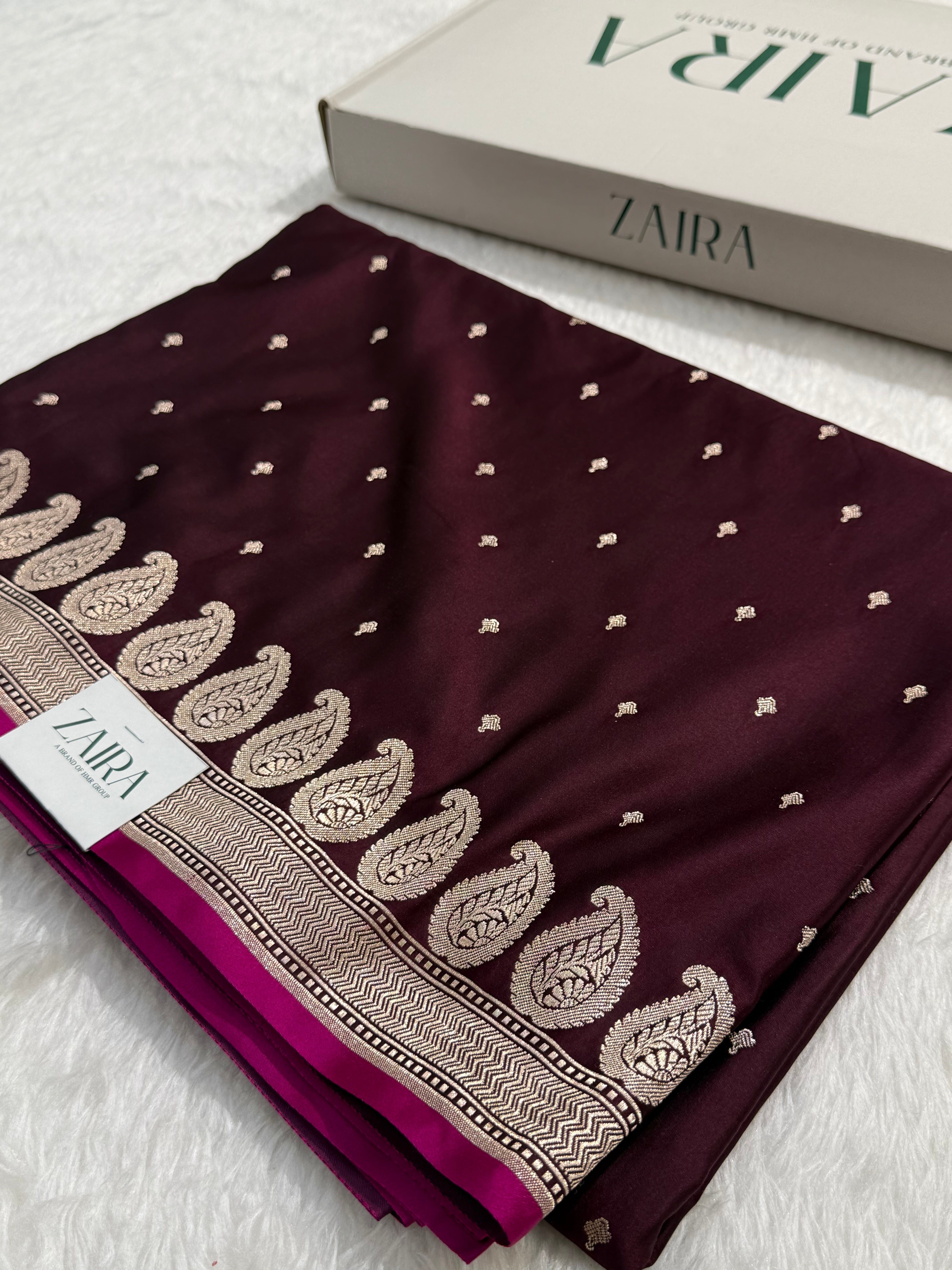Chocolate Mashru Silk Saree for Festive Seasons MSM-02