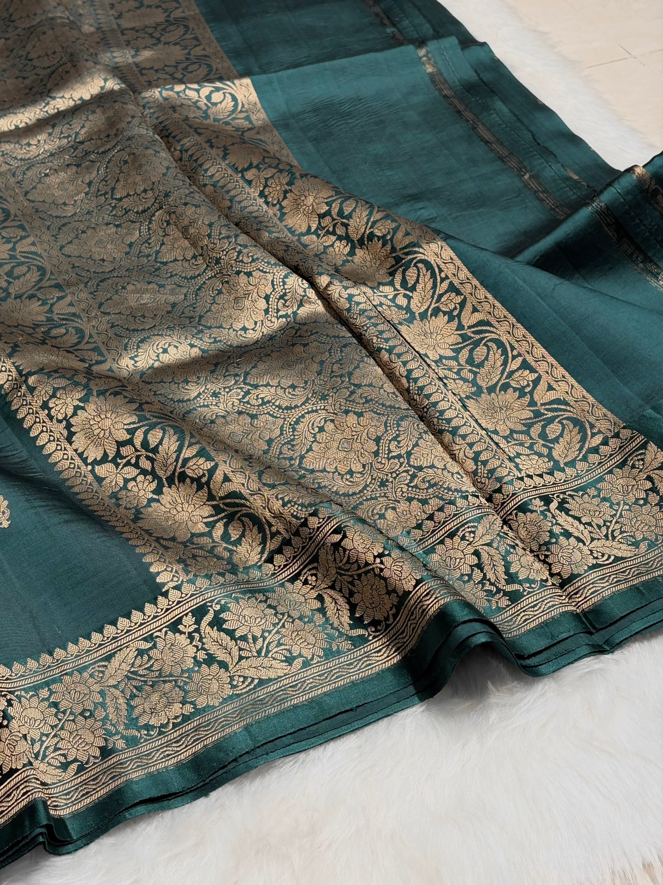 Rama Shades Meena Boota Handwoven Raw Mango Silk RM-22