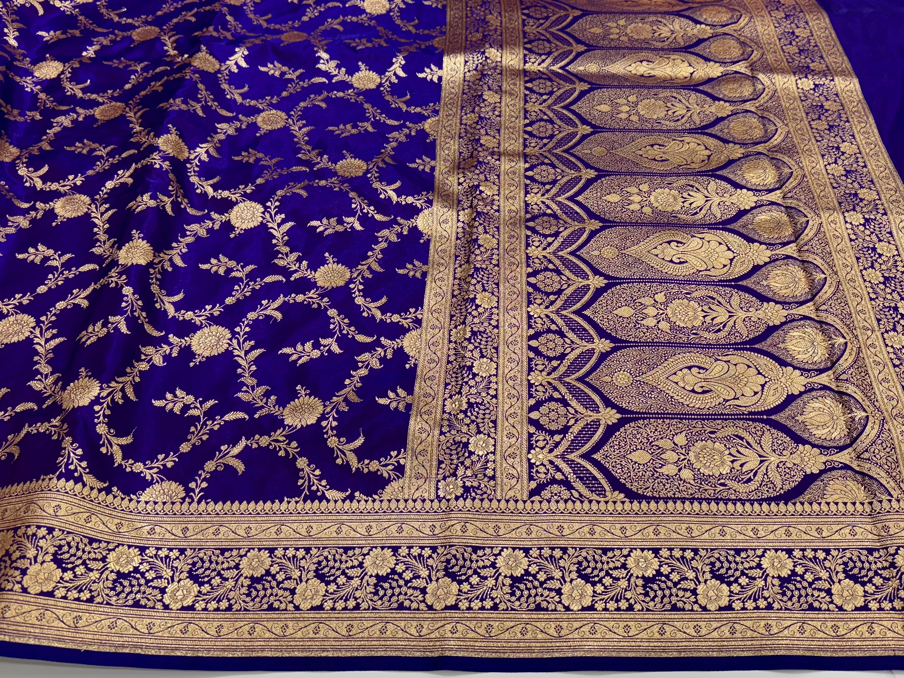 Light Weight Purple Satin Silk Saree SS14