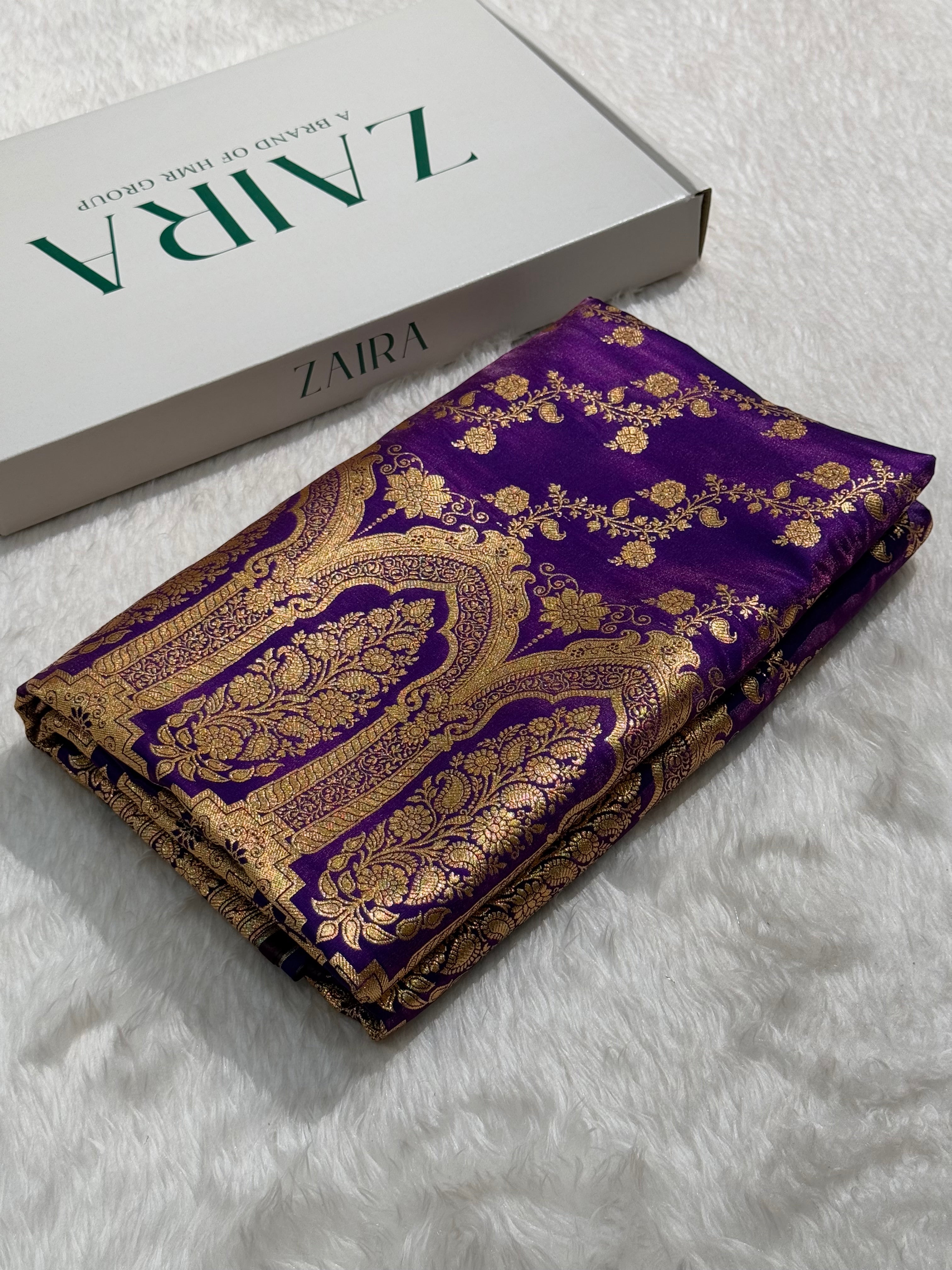 Ultra Light Weight Satin Silk Cross in PURPLE Shades SS11