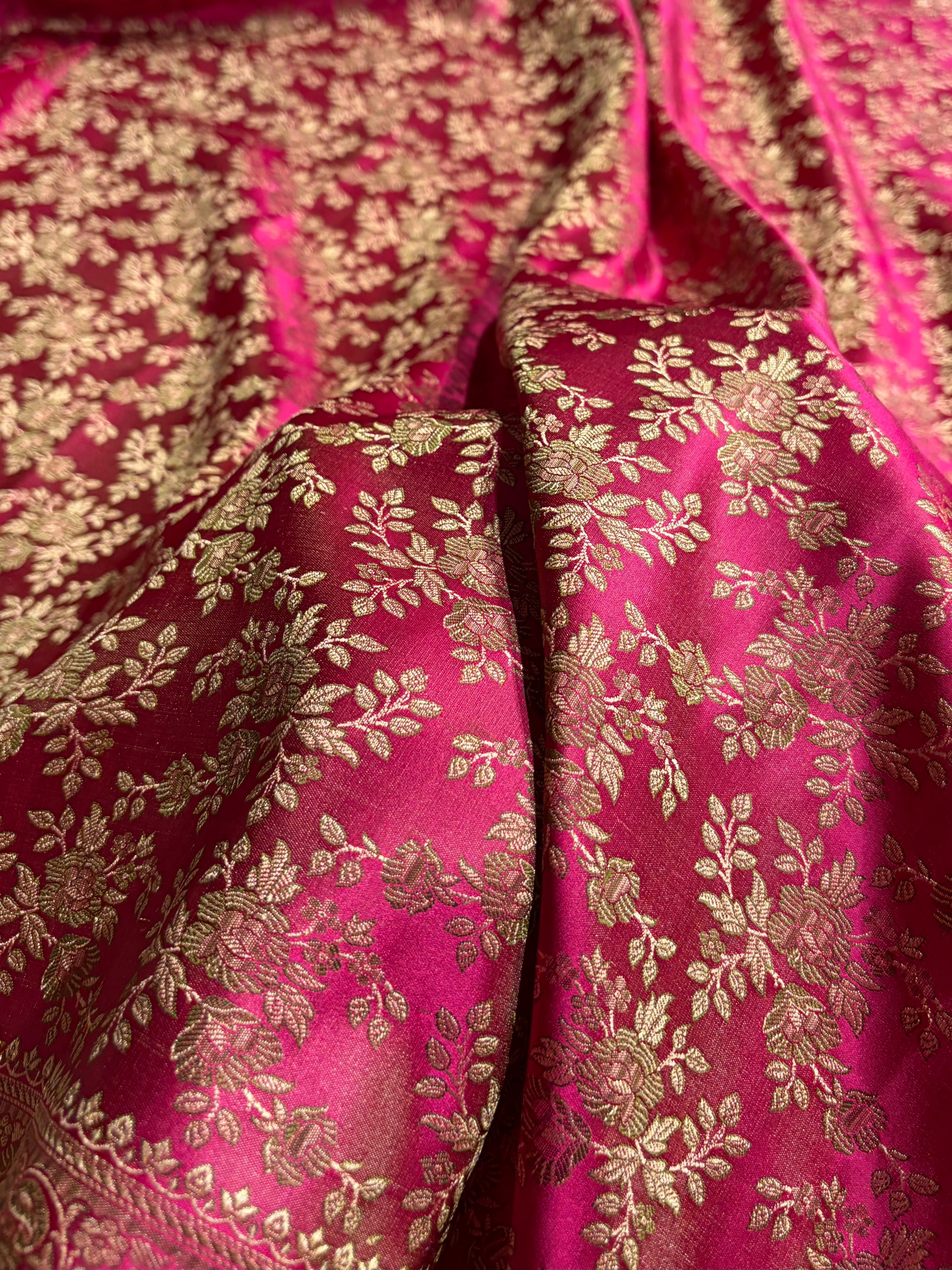 Rani Jamawar Tanchoi Jaal Katan Silk Saree SKTM-20