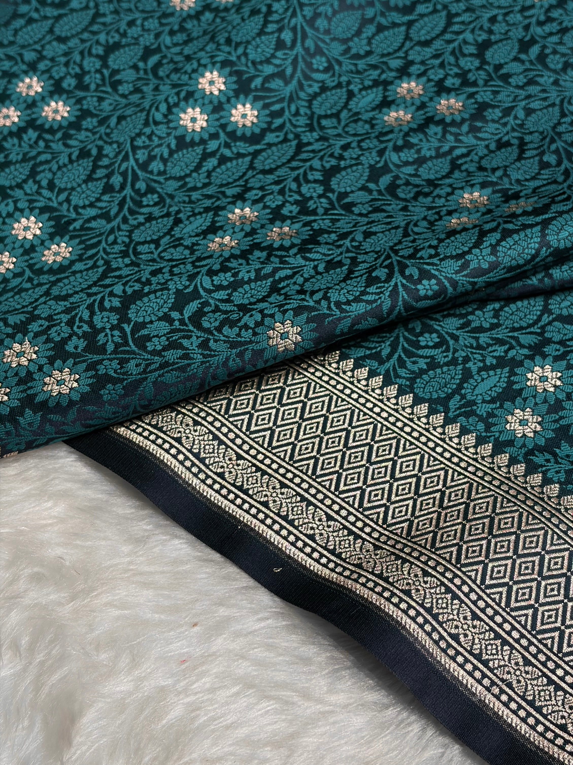 Rama Shades Tanchoi Motif Mashru Silk Saree MST-12