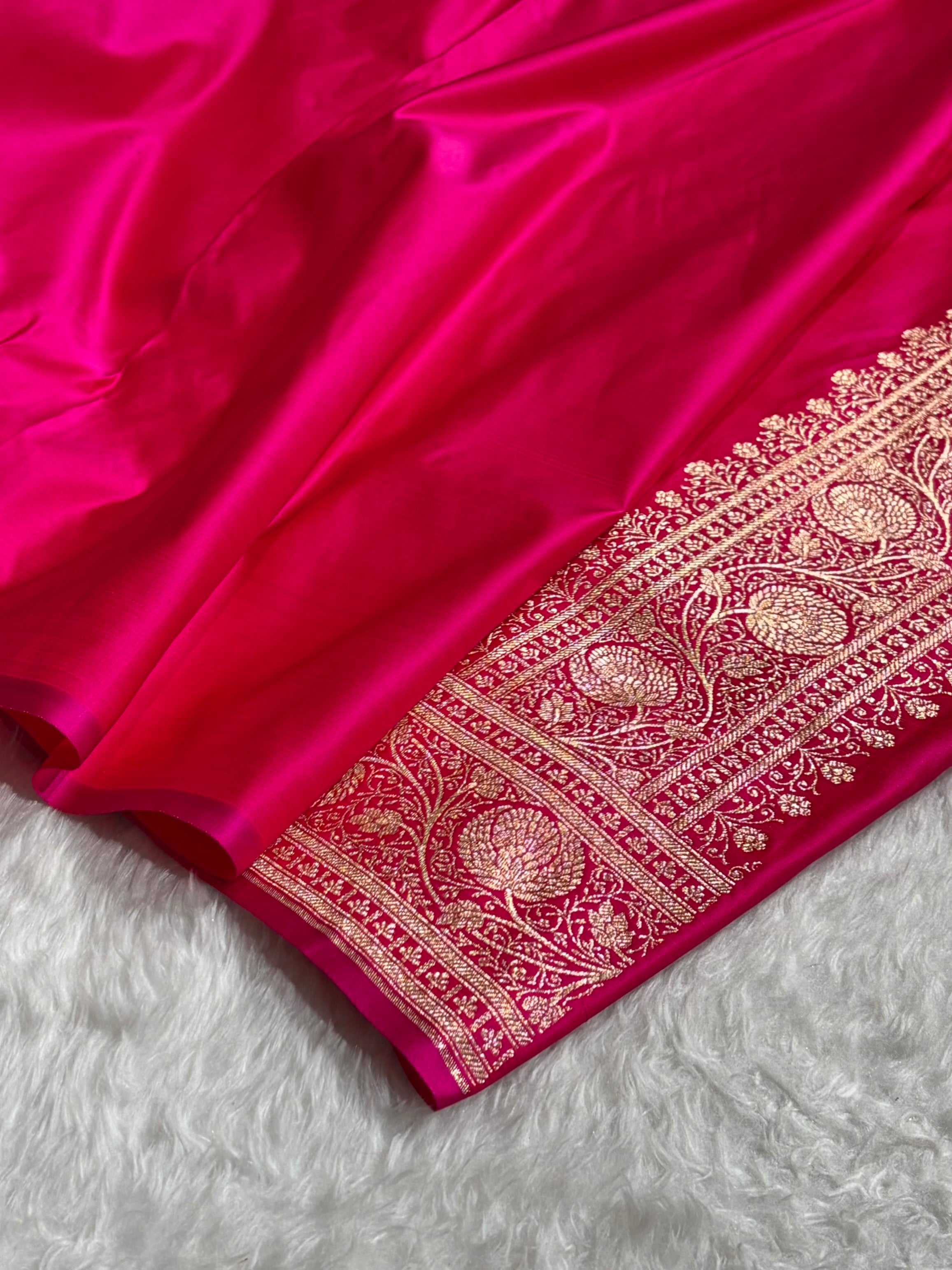 Mustard - Rani Banarasi Boota Katan Silk Saree SKM29