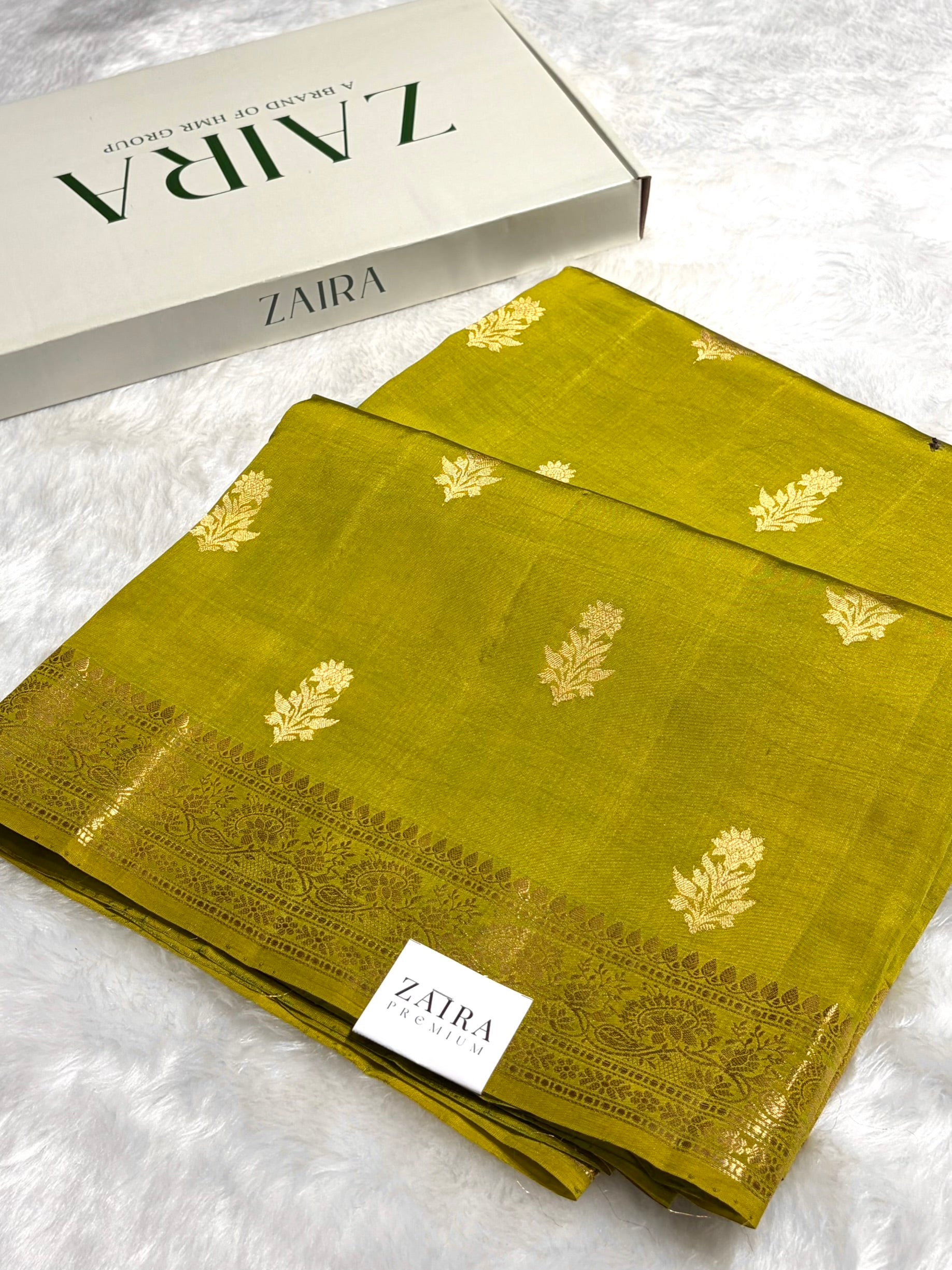 Liril Mehendi Shades Handwoven Pure Raw Mango Silk RM-46