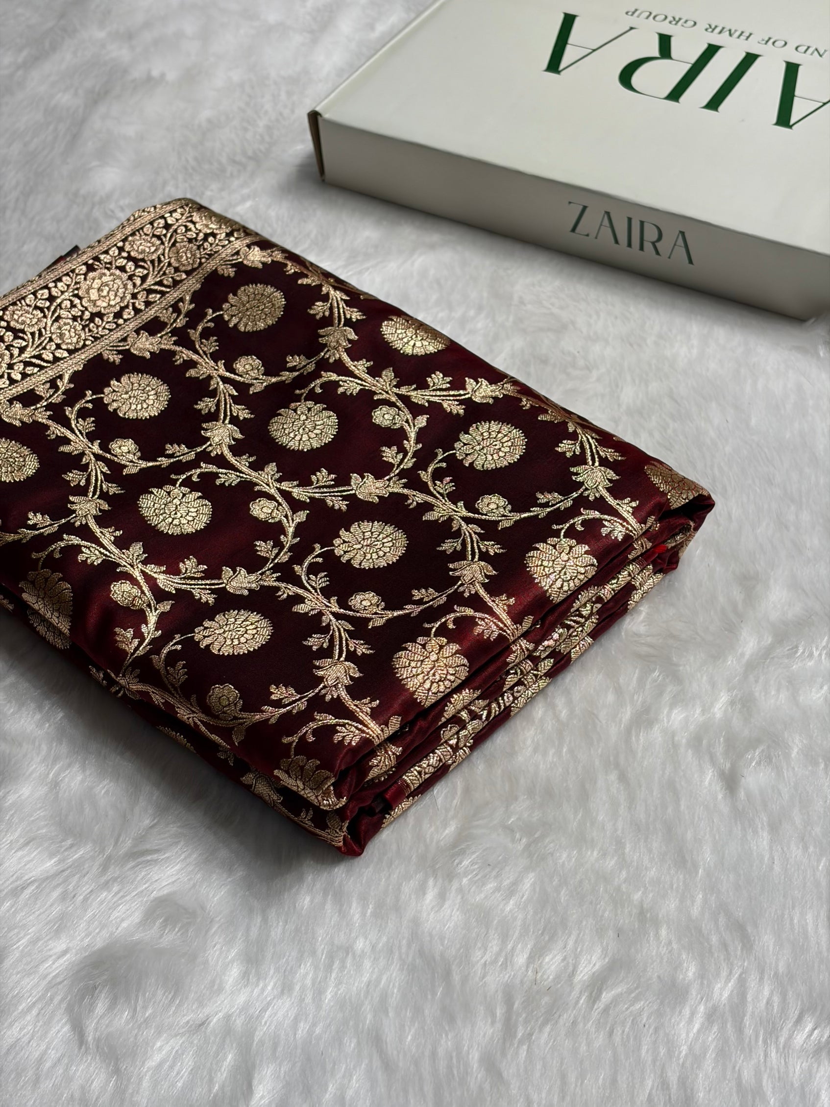 Light Weight Maroon shades Satin Silk Saree SS15