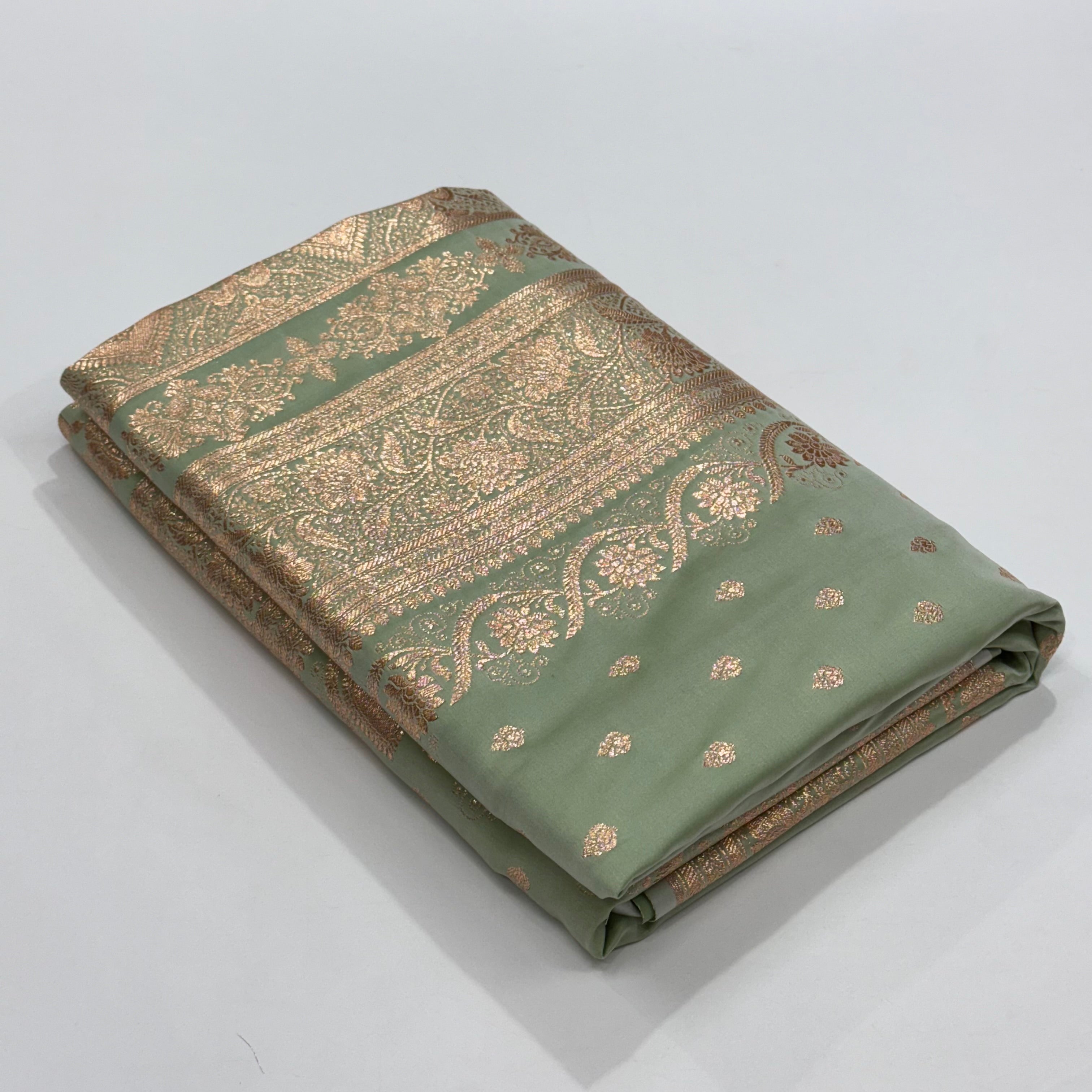 Katan Silk Saree In light Pista Shades SK08