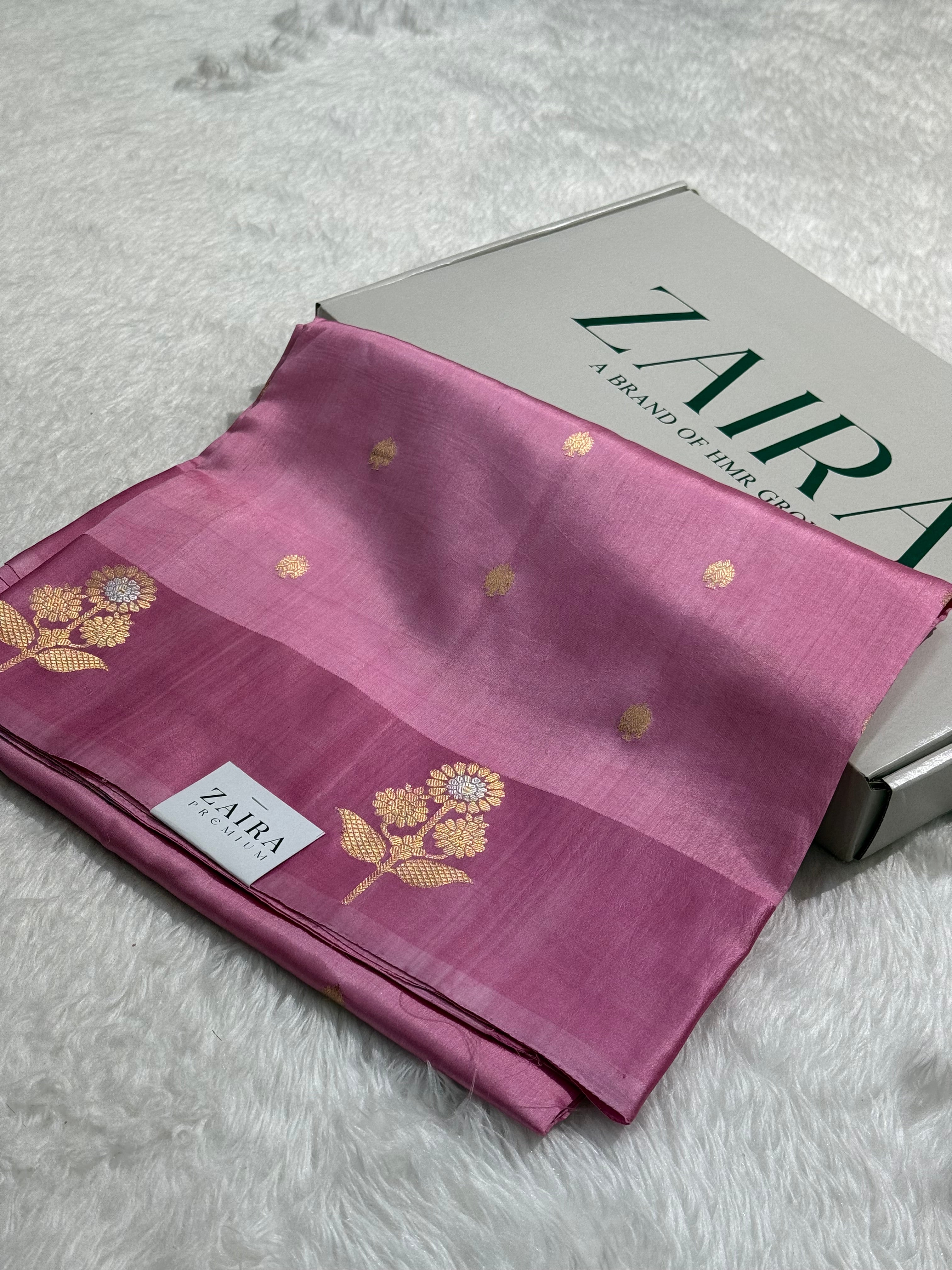 RoseBloom Pink Handwoven Paper Mango Silk