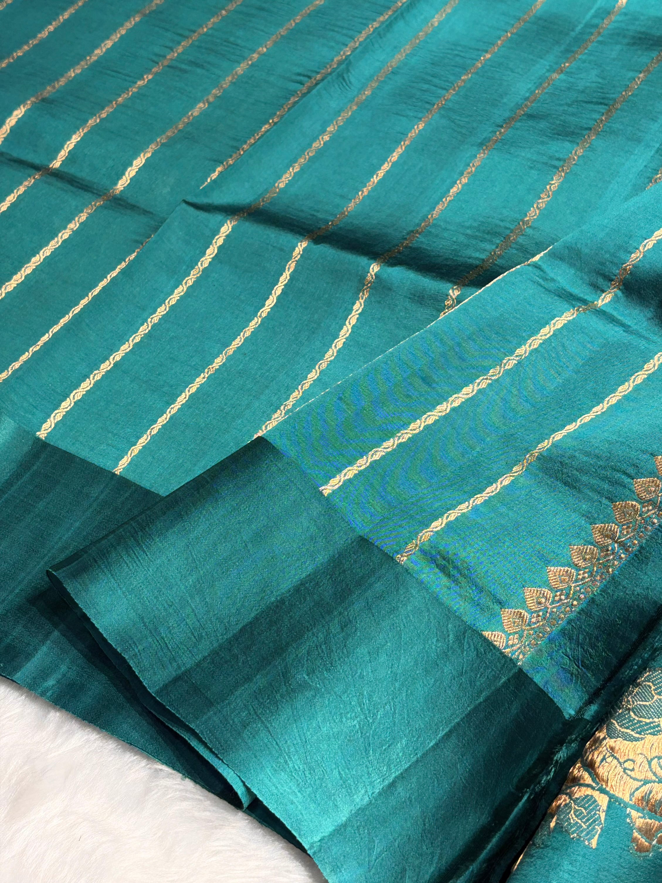 Rama Shades Meena Boota Handwoven Raw Mango Silk RM-26