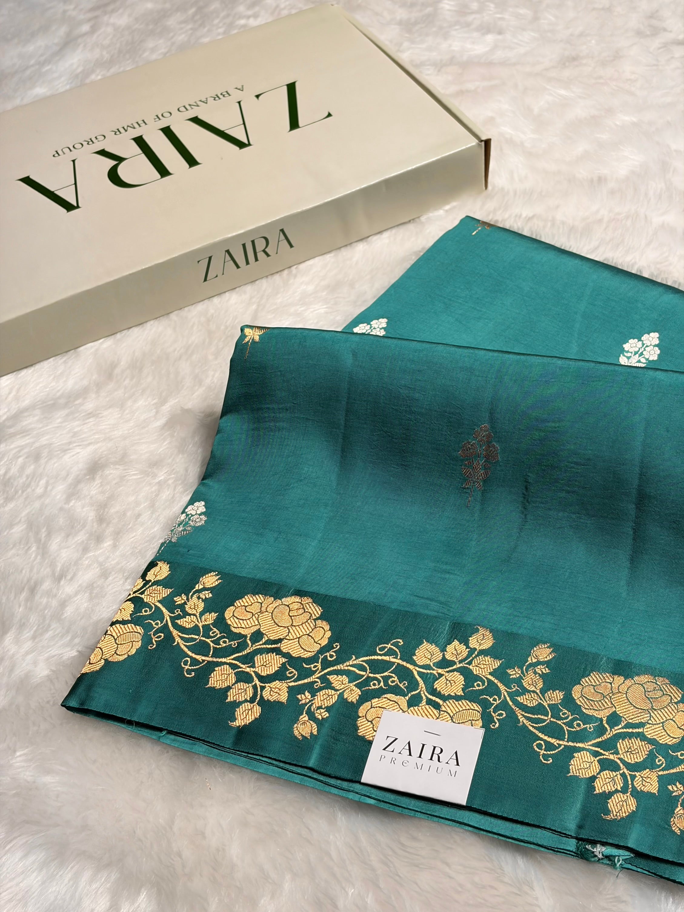 Rama Shades Meena Boota Handwoven Raw Mango Silk RM-26