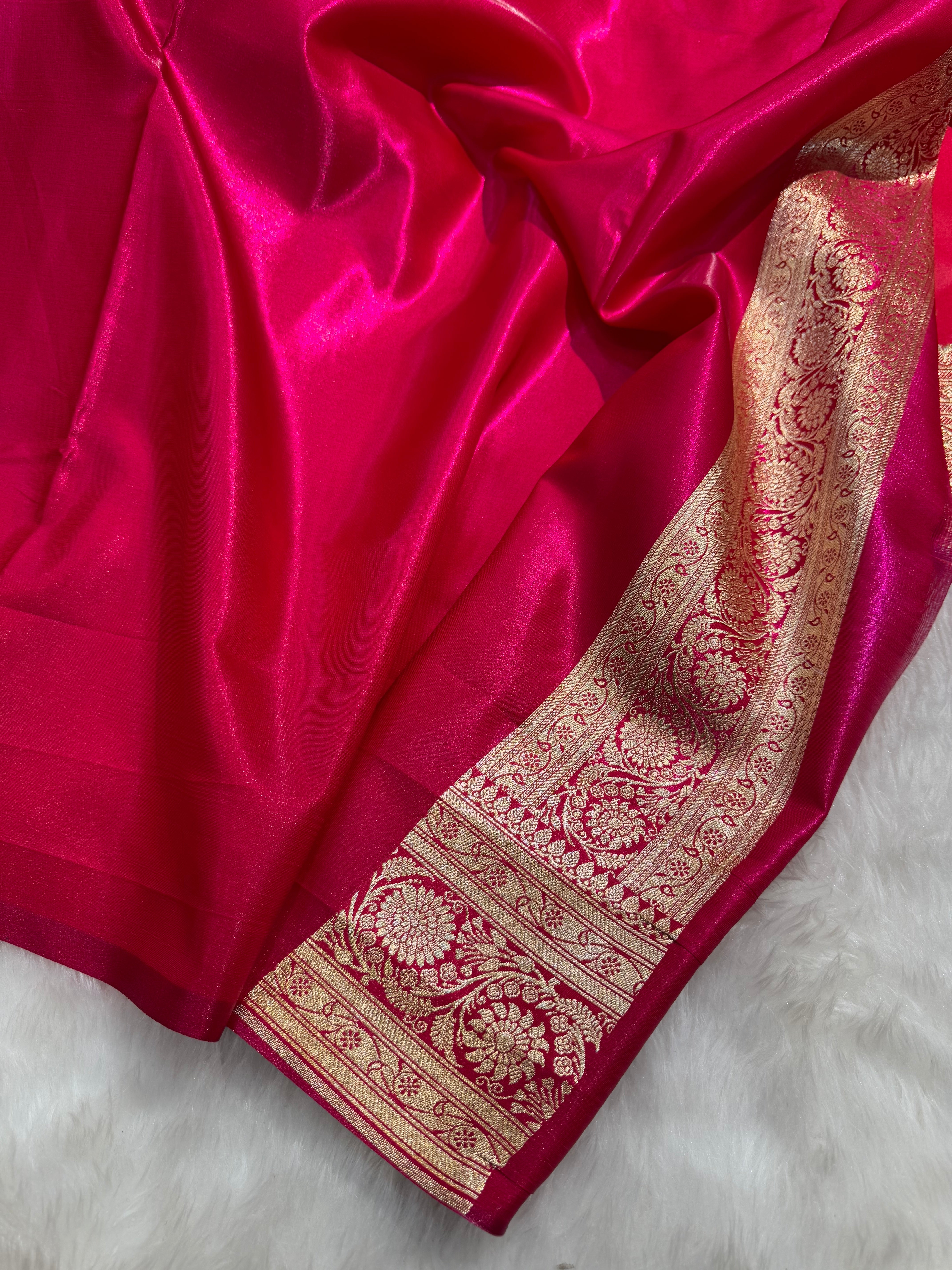 Rani Chand Tara Satin Silk Saree SS04