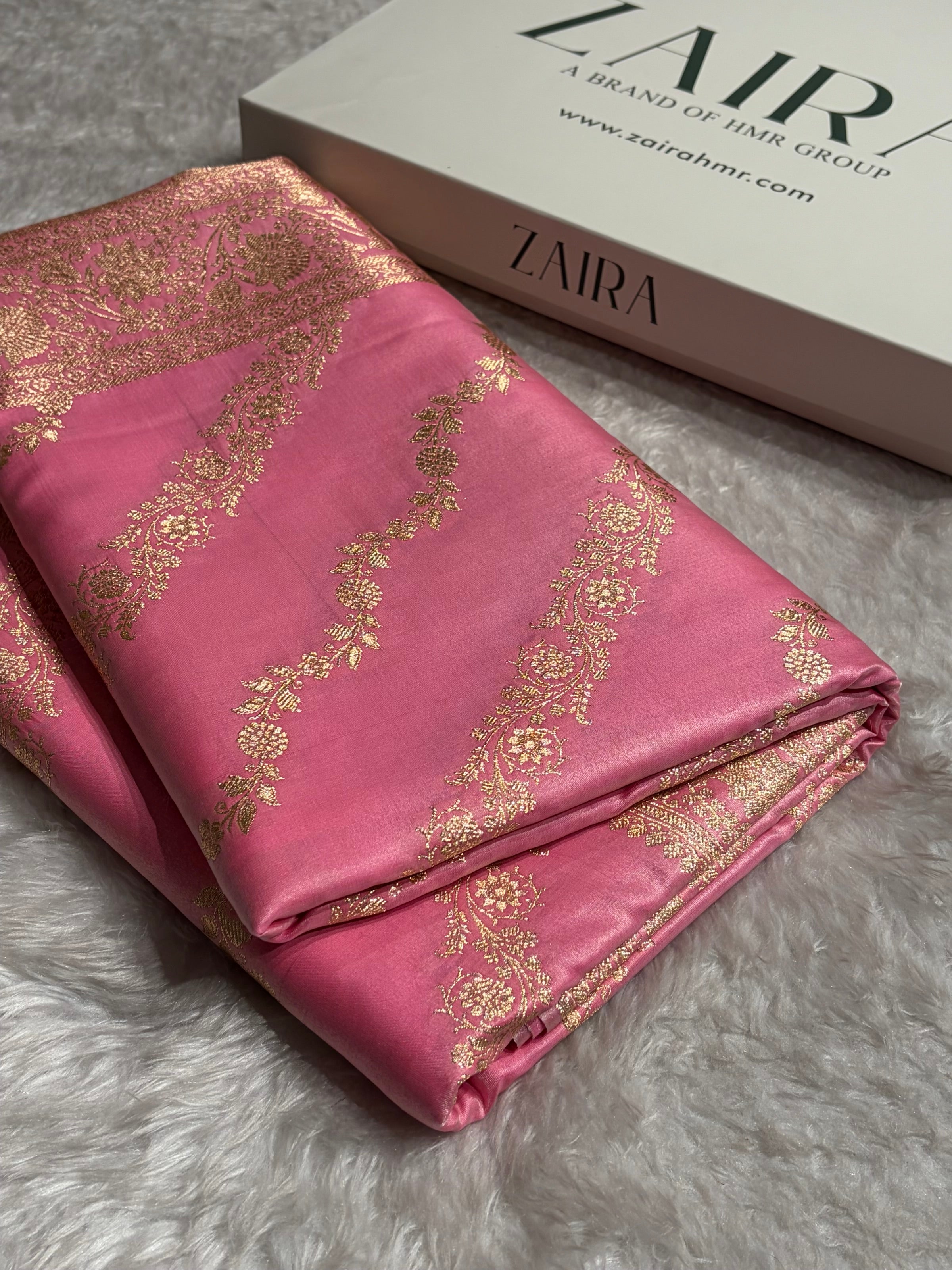 Ultra Light Weight Satin Silk Baby Pink Cross SS10