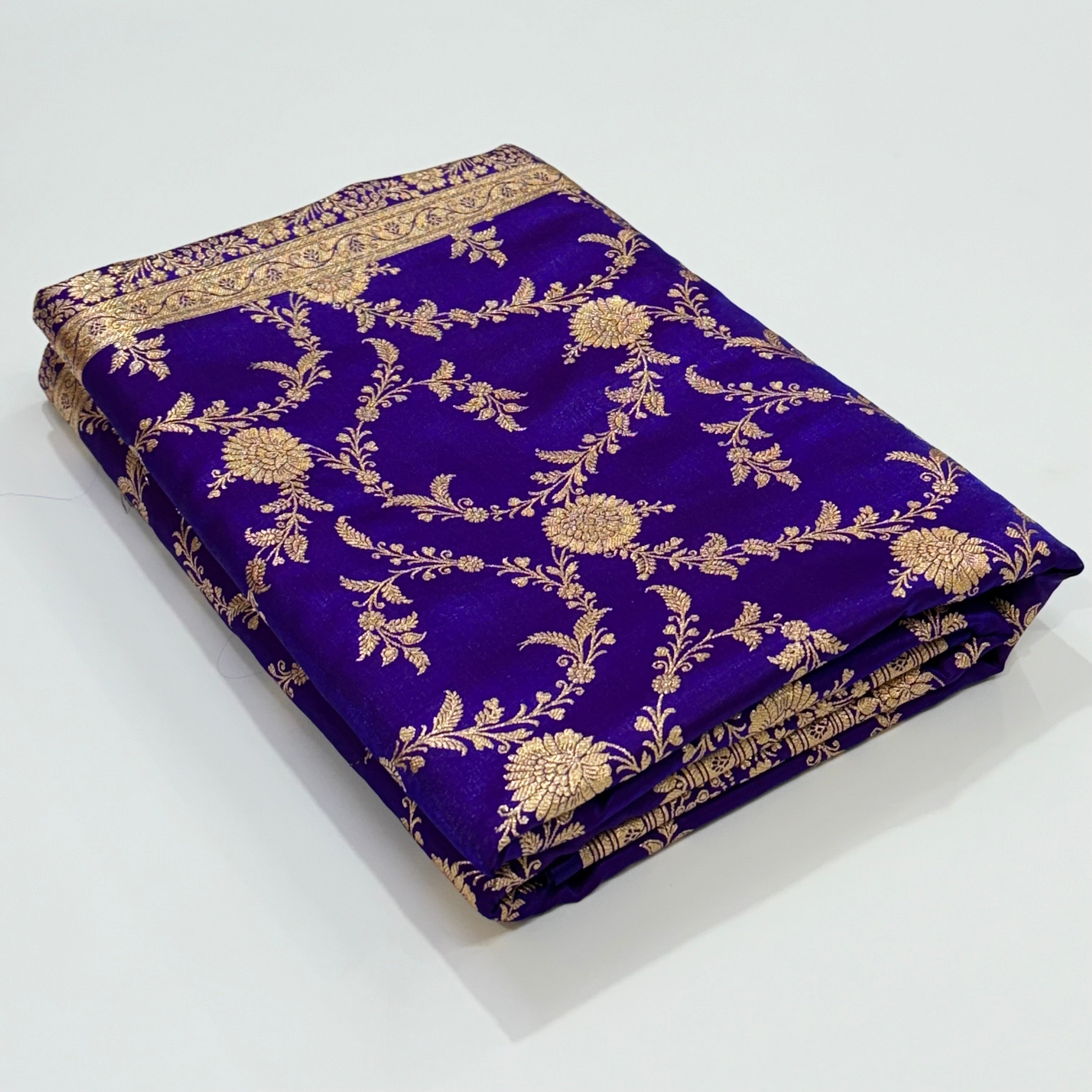 Light Weight Purple Satin Silk Saree SS14