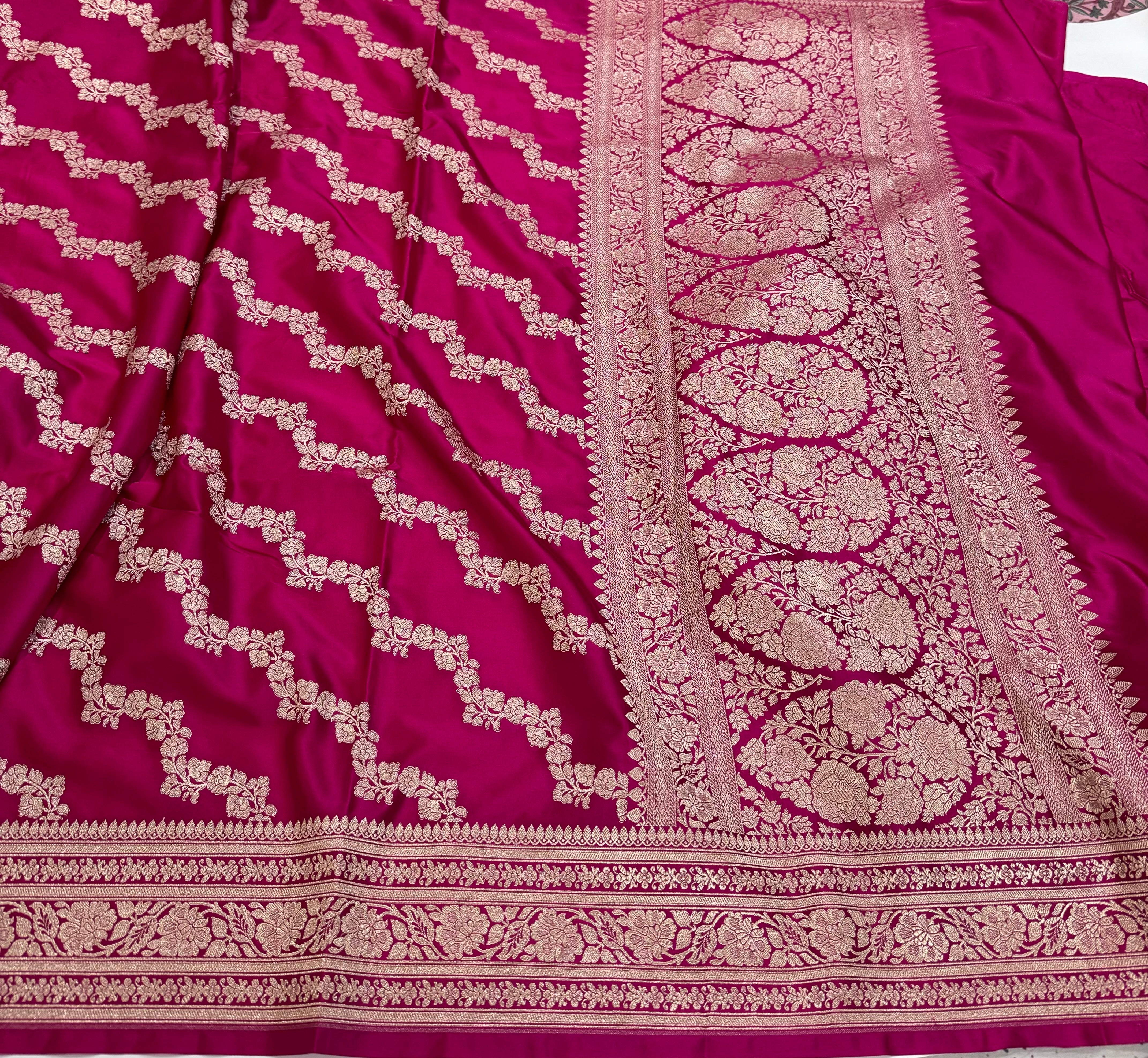 Rani Cross Mashru Silk Saree