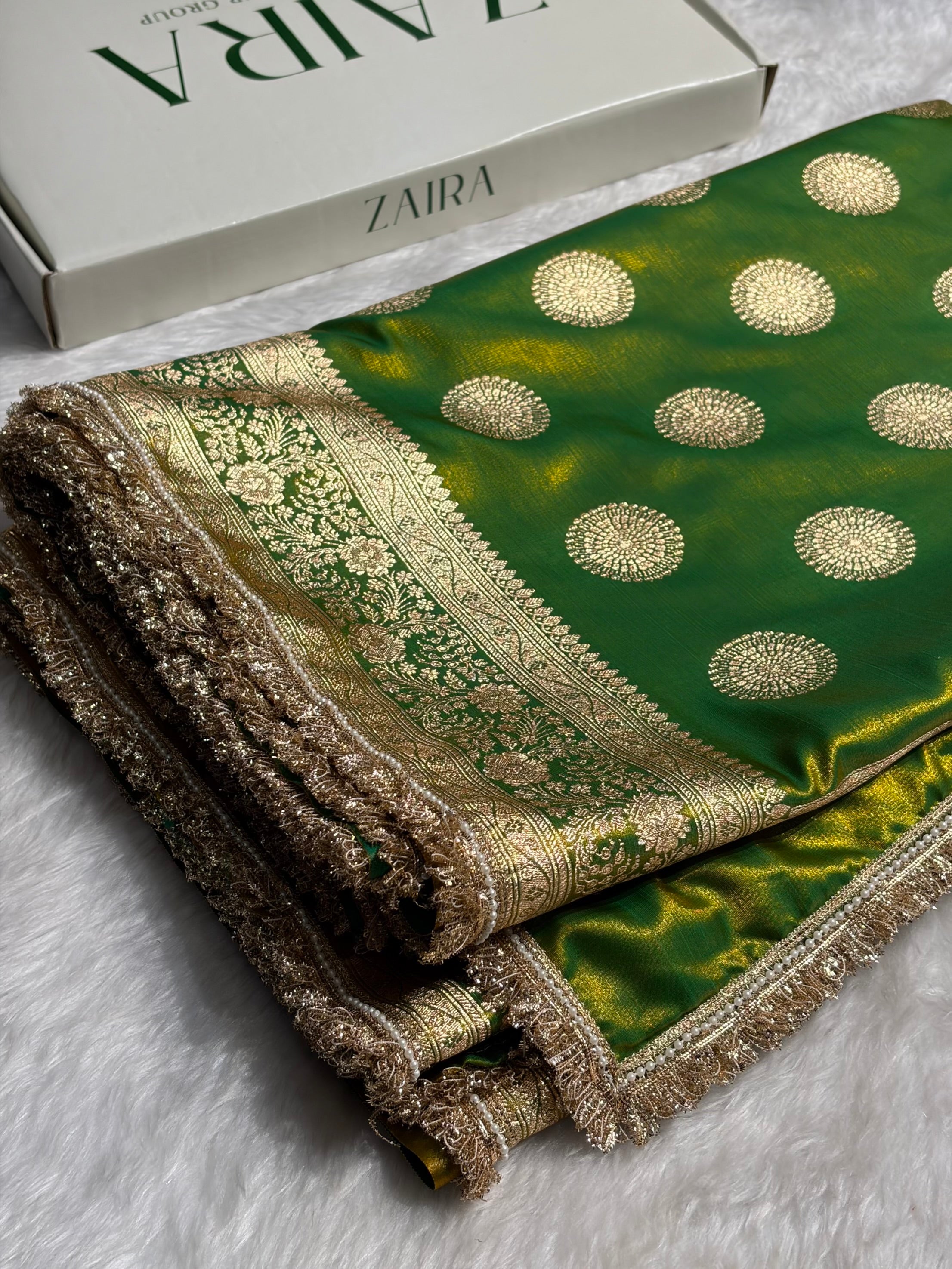 Liril Mehendi Shades With Gotta Patti Satin Silk Saree SSGP33