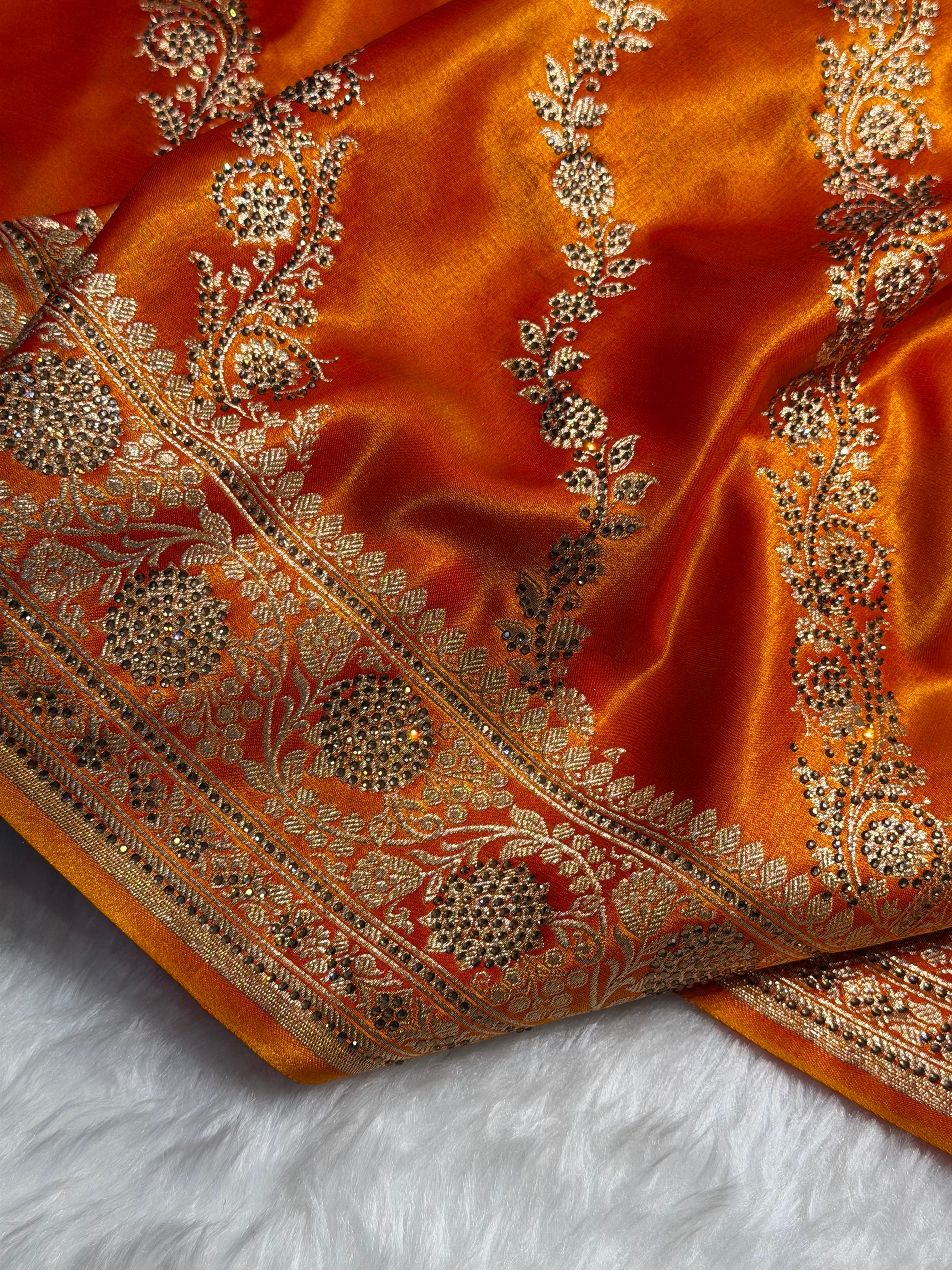 Bridal Gold Cross with Swarovski Stone Work BSS-10