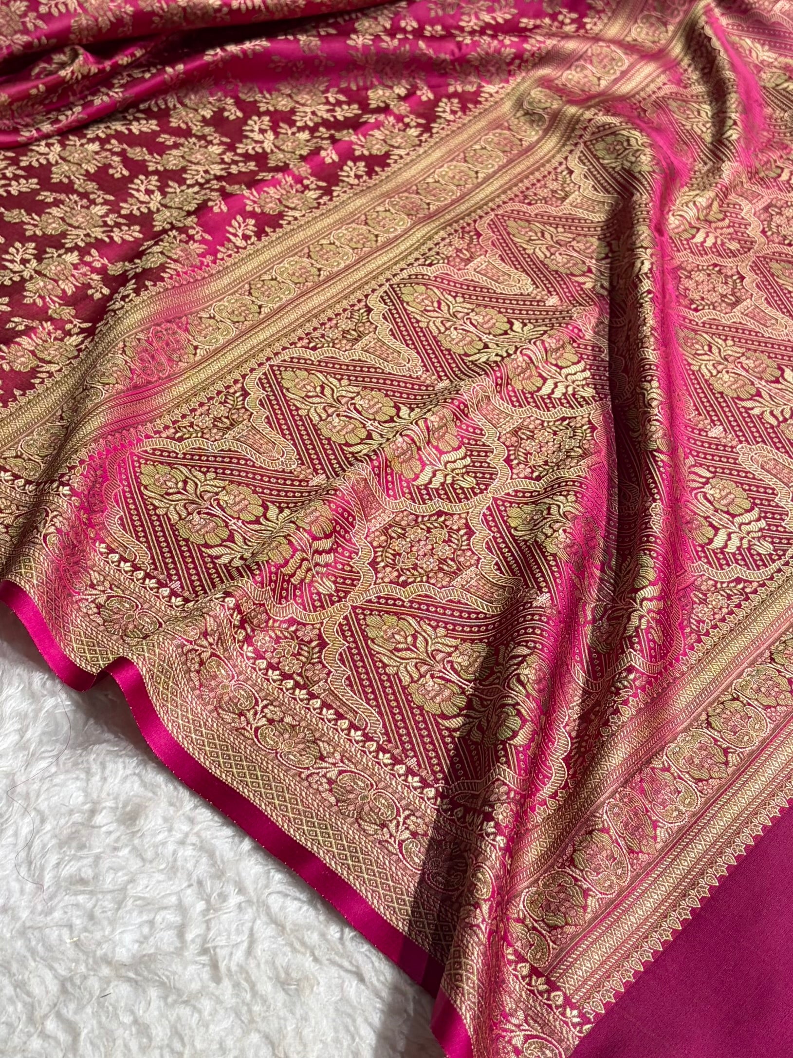 Rani Jamawar Tanchoi Jaal Katan Silk Saree SKTM-20