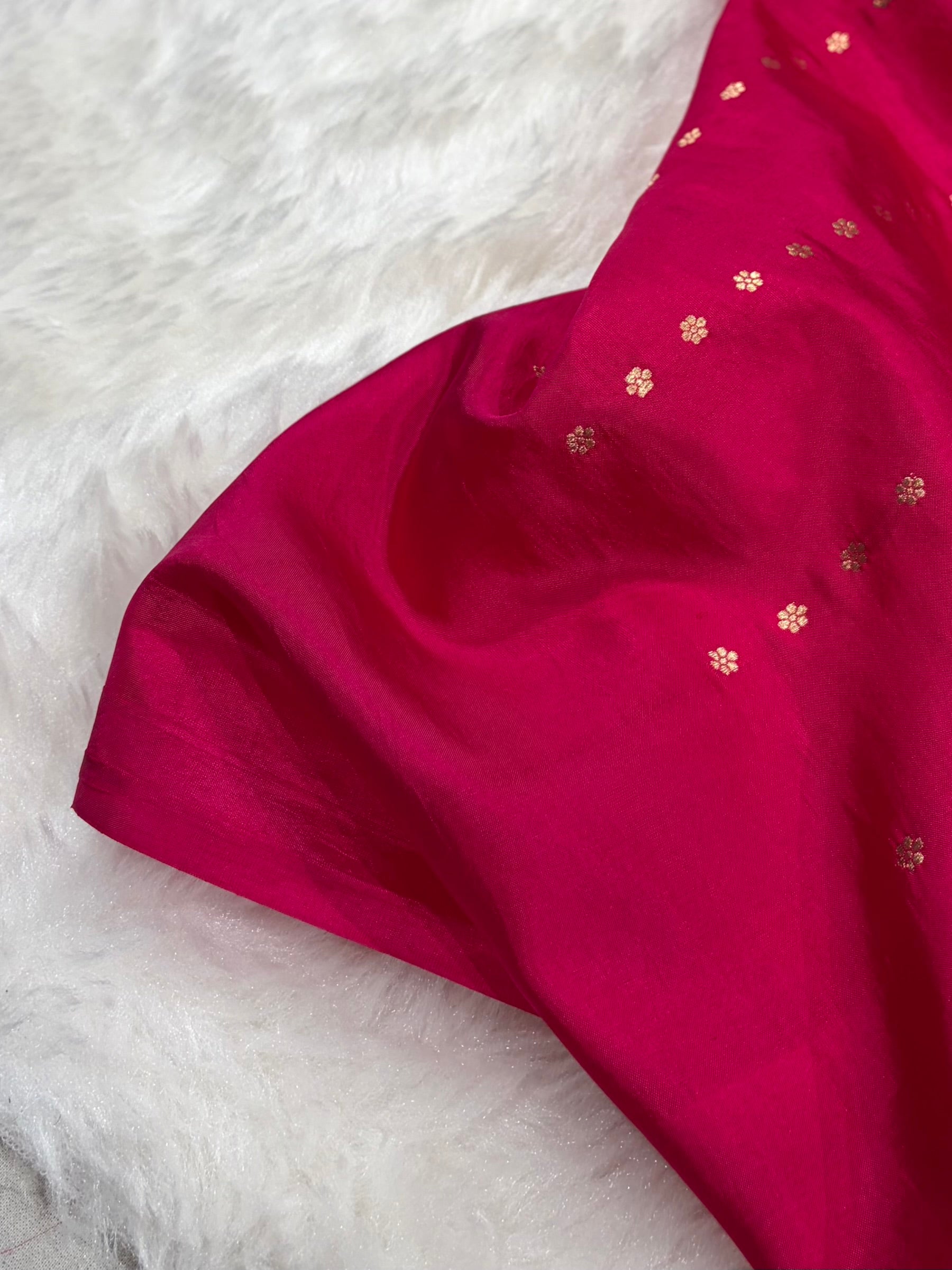 Banarasi Rani Boota Handwoven Pure Paper Silk RM-86
