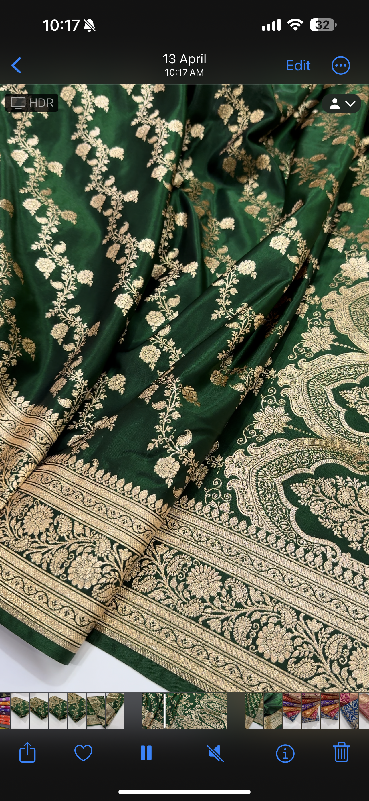 Banarasi Pattern Bottle Green Cross Satin Silk Saree SS11